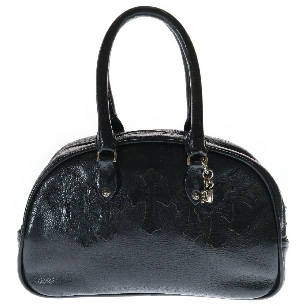 Chrome Hearts Gym Small Bag Current Model CH Charm Leather Handbag