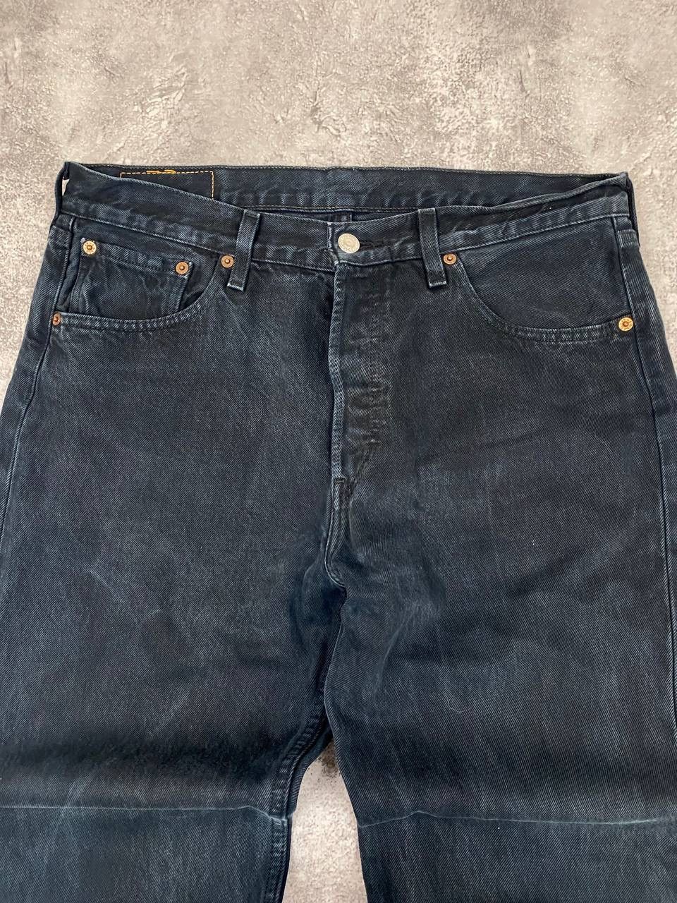 Levi's Levi's 501 Vintage Men Denim Jeans Black Straight Fit Size US 34 / EU 50 - 7 Thumbnail