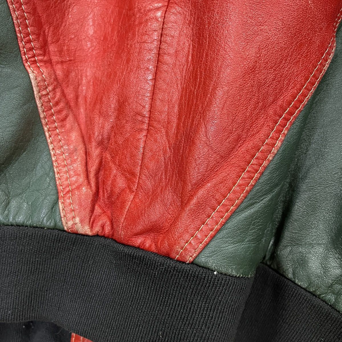 Genuine Leather × Vintage Vintage 8 Ball 🎱 Ong Ovine Leather Bomber Jacket Size US L / EU 52-54 / 3 - 16 Thumbnail
