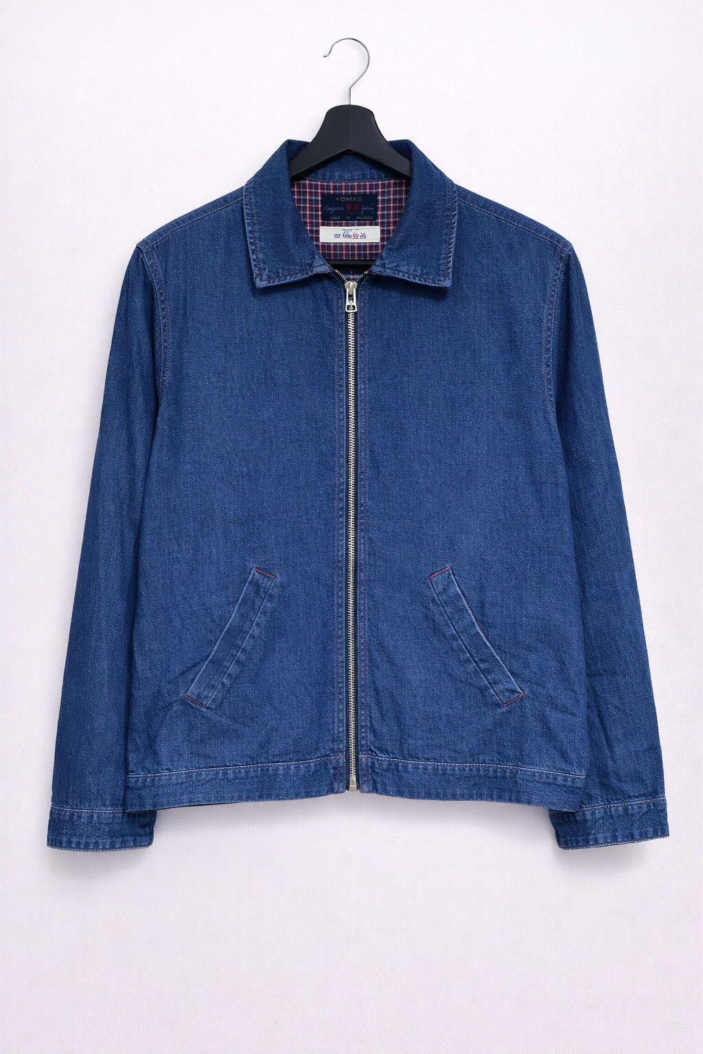 Japanese Brand HOMES’ Japanese Denim Zip Jacket | Indigo Workwear Style Size US S / EU 44-46 / 1 - 1 Thumbnail