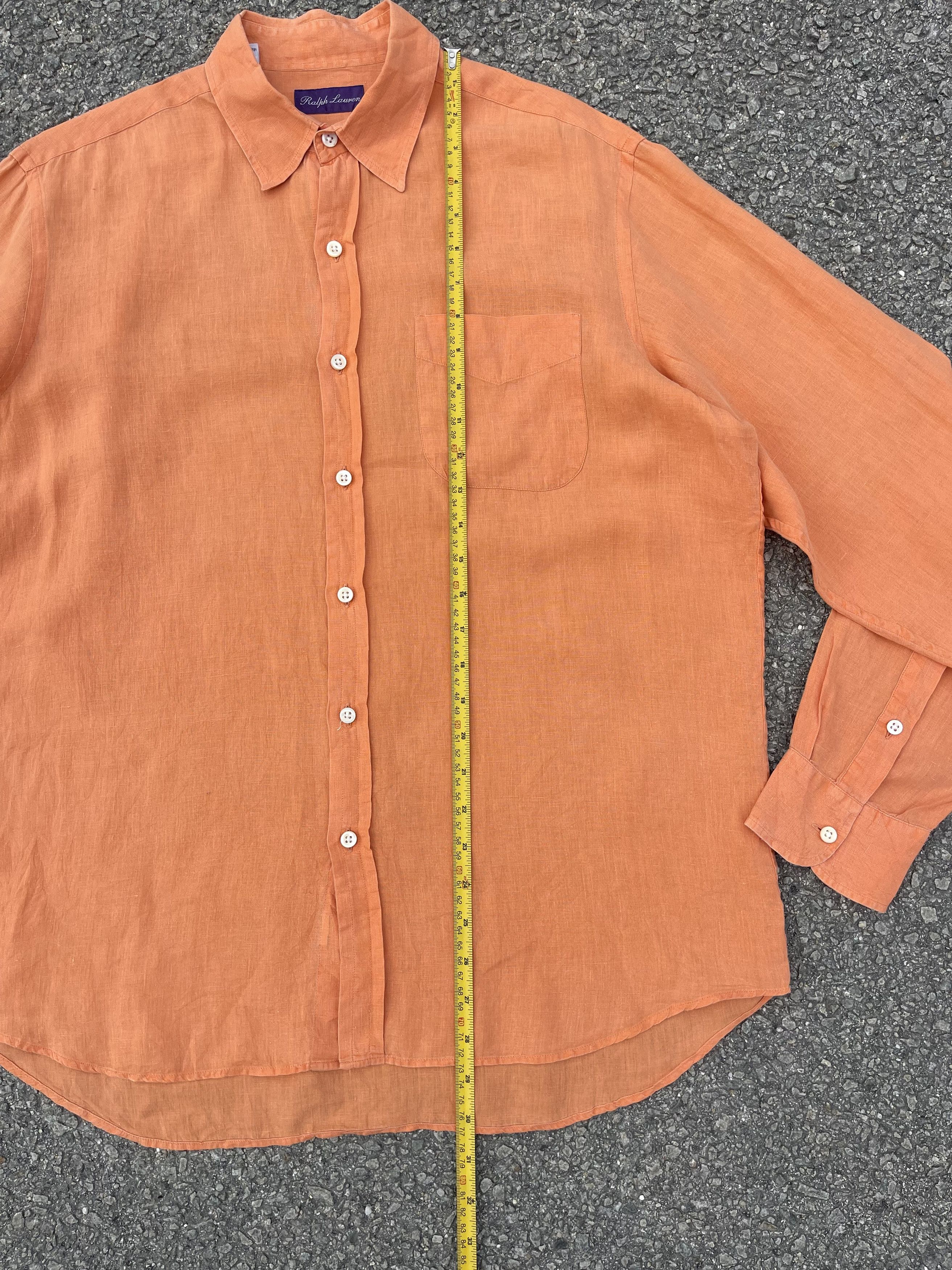 Ralph Lauren Purple Label Vtg Ralph Lauren Purple Label 100% Linen Made in Italy Size US L / EU 52-54 / 3 - 6 Thumbnail