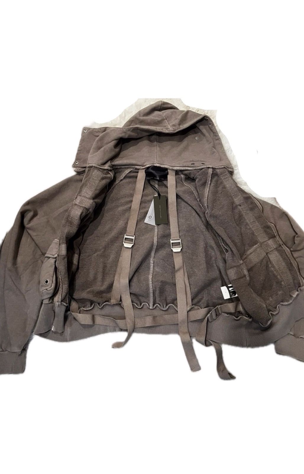 SHINE LUXURY Shine Luxury “Sanguine” Layered Navigator Zipper Hoodie (M) Size US M / EU 48-50 / 2 - 5 Thumbnail