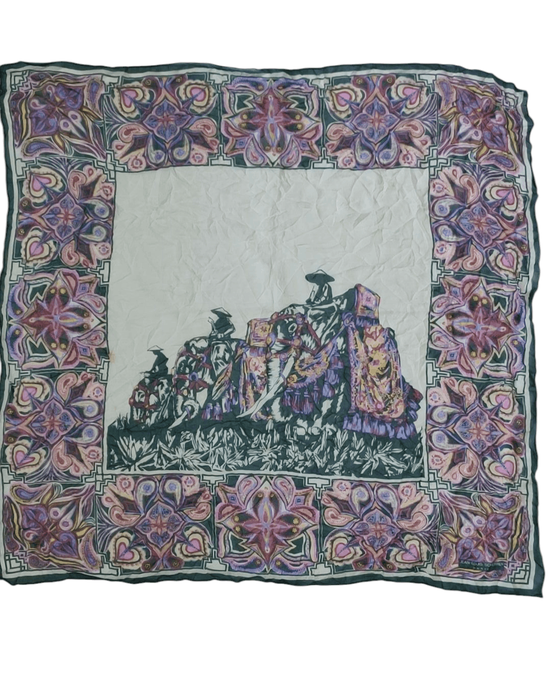 Jean-Louis Scherrer Jean-Louis Paris Silk Scarf Size ONE SIZE - 2 Thumbnail