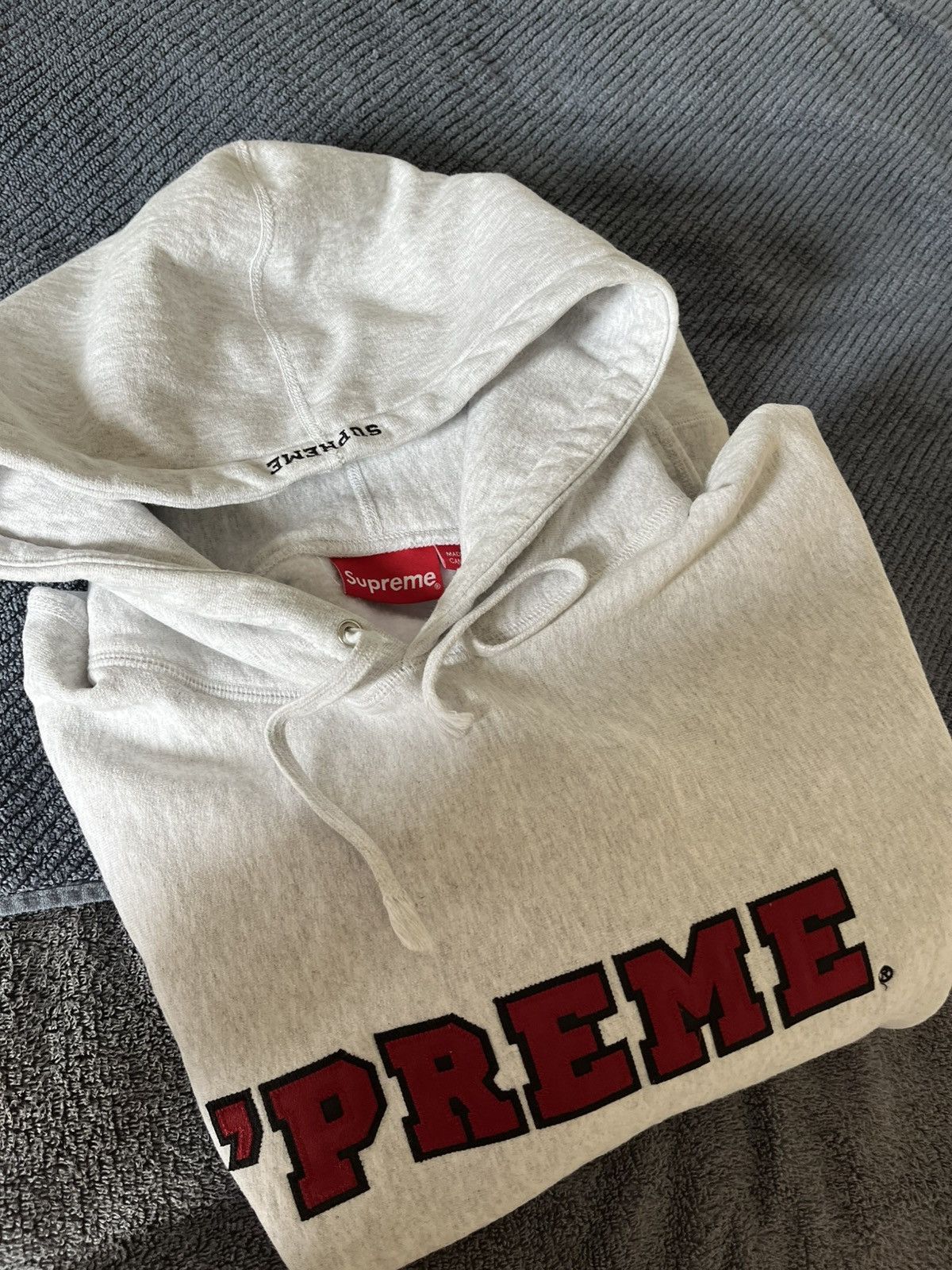 Supreme Supreme Grey Hoodie Size US XL / EU 56 / 4 - 7 Thumbnail