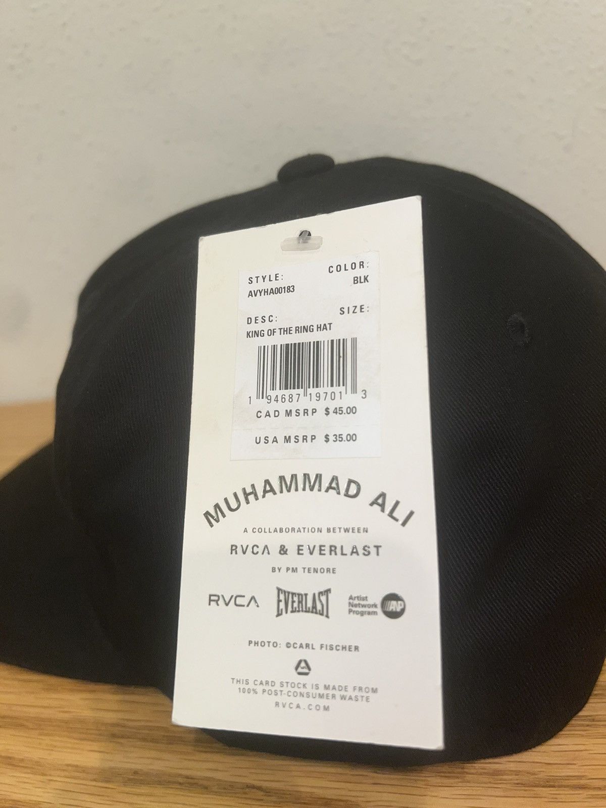 RVCA Muhammad Ali RVCA Everlast PM Tenore Hat Size ONE SIZE - 4 Thumbnail