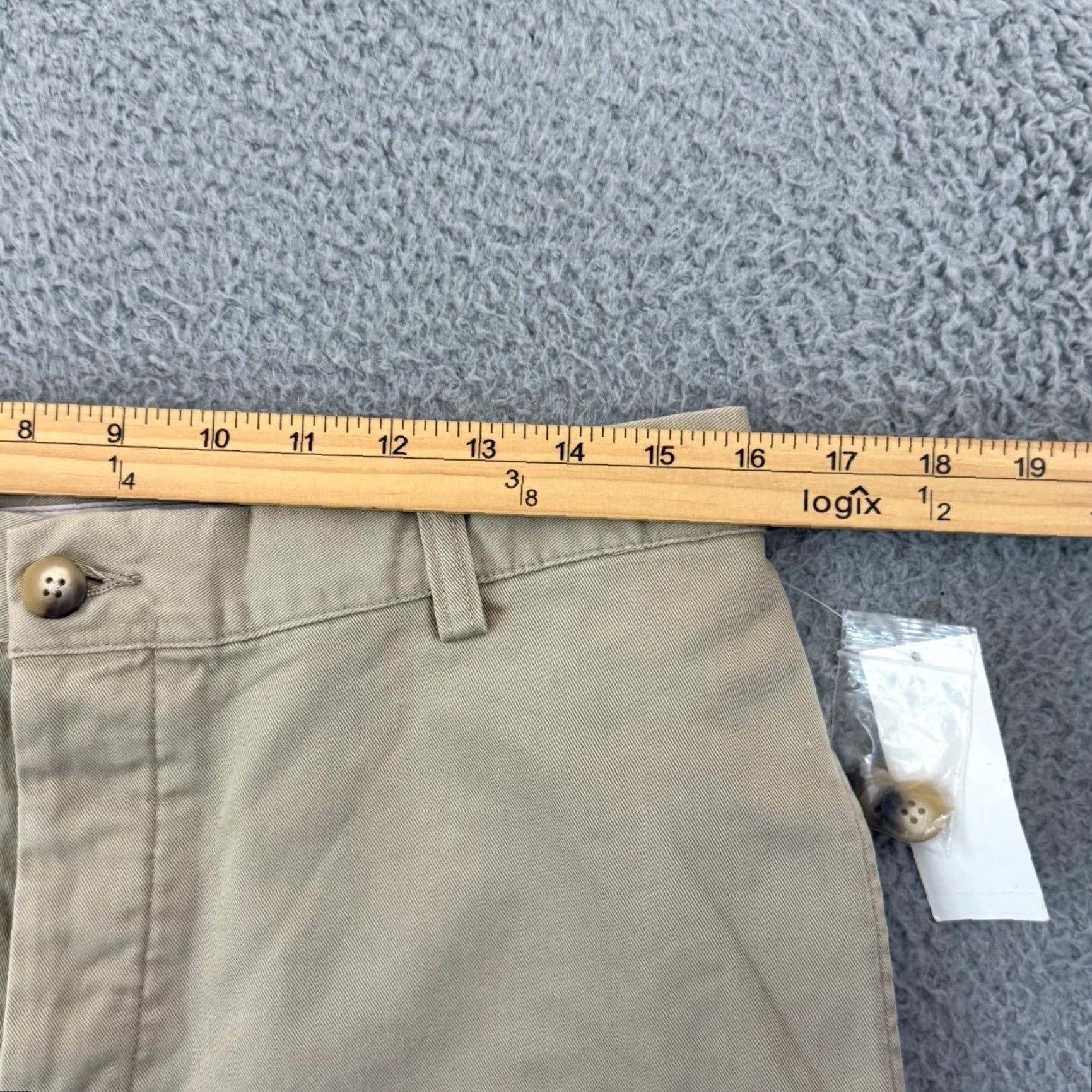 Gap VINTAGE Gap Shorts Womens 12 Beige Khaki Button Fly High Rise NWT Pockets Slim Chino 100% Cotton Spring Summer Fall Womens Size 34" / US 12 / IT 48 - 7 Thumbnail