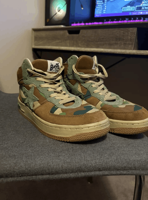 Bape 2000s Camo Bapesta Hi Size US 10 / EU 43 - 2 Thumbnail
