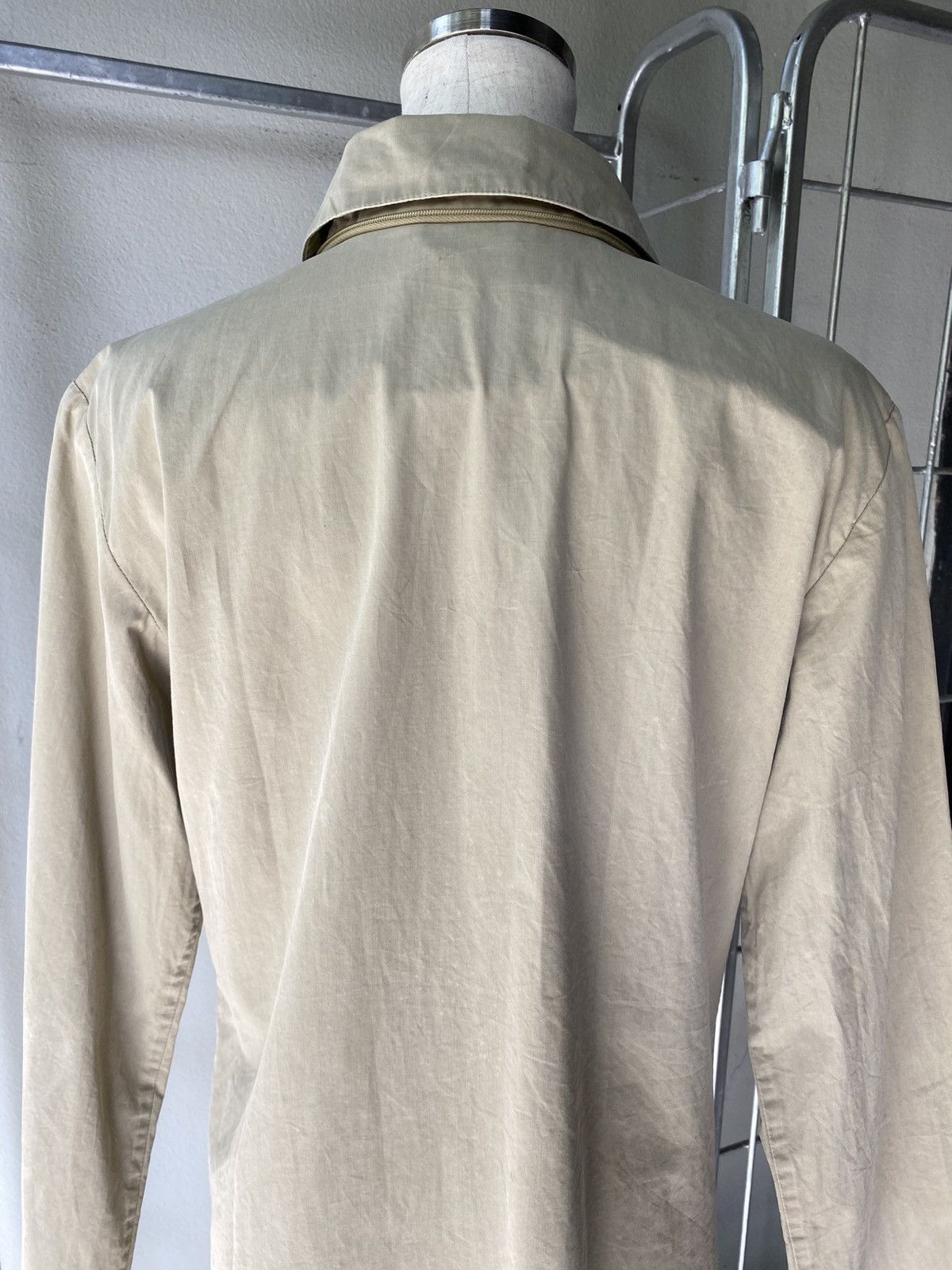 Moncler MONCLER Beige Button-Up Long Coat with Pockets Size ONE SIZE - 15 Thumbnail