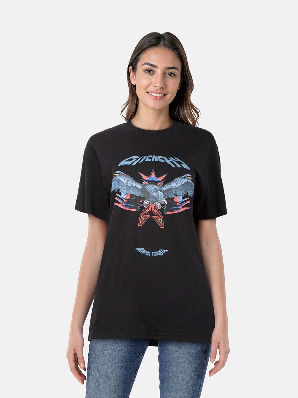 Givenchy Black Graphic Eagle Logo Print T-Shirt Size XXL / US 16-18 / IT 52-54 - 1 Thumbnail