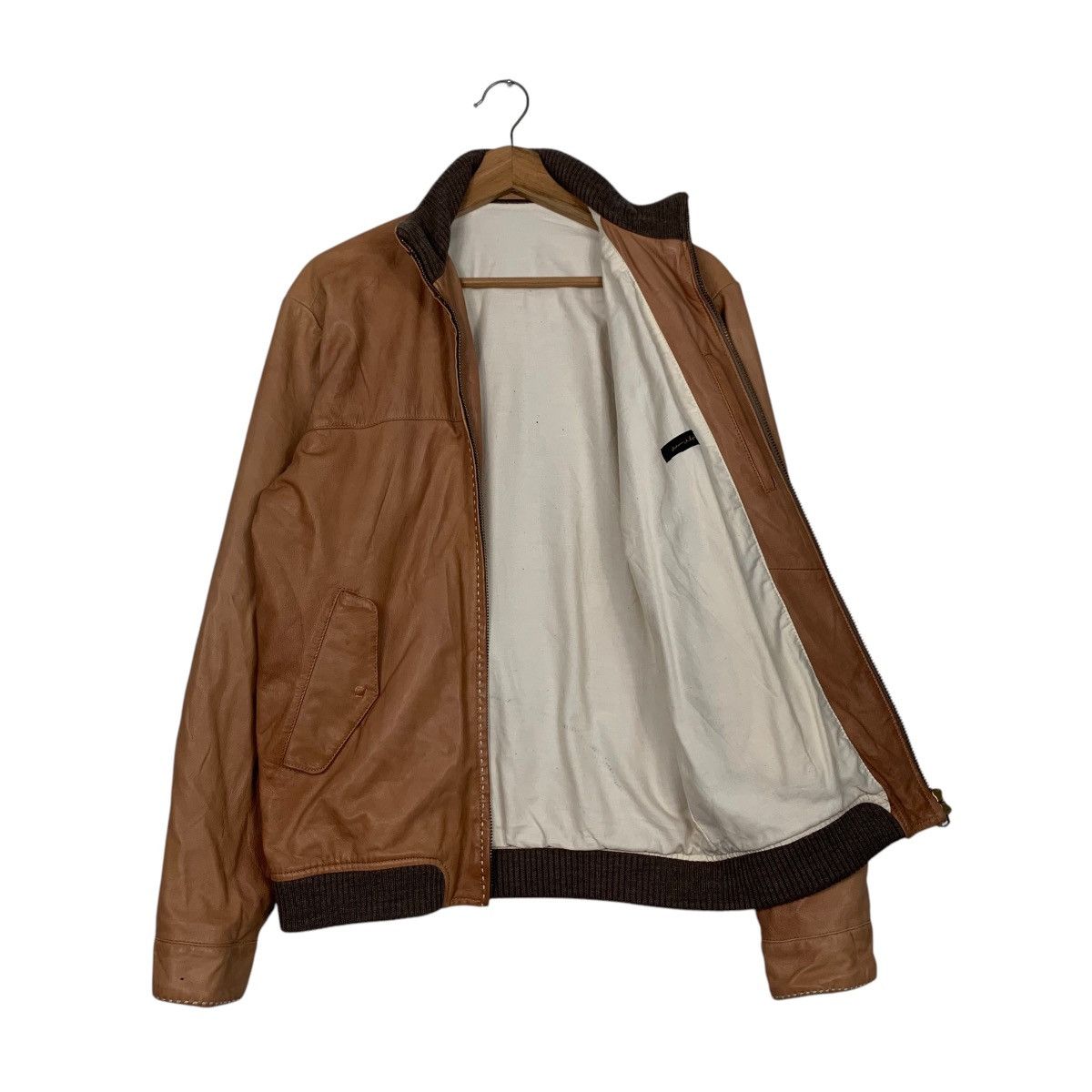 ADAM ET ROPE ADAM ET ROPE Lamb Leather Jacket #2720-C122 Size US XS / EU 42 / 0 - 9 Thumbnail