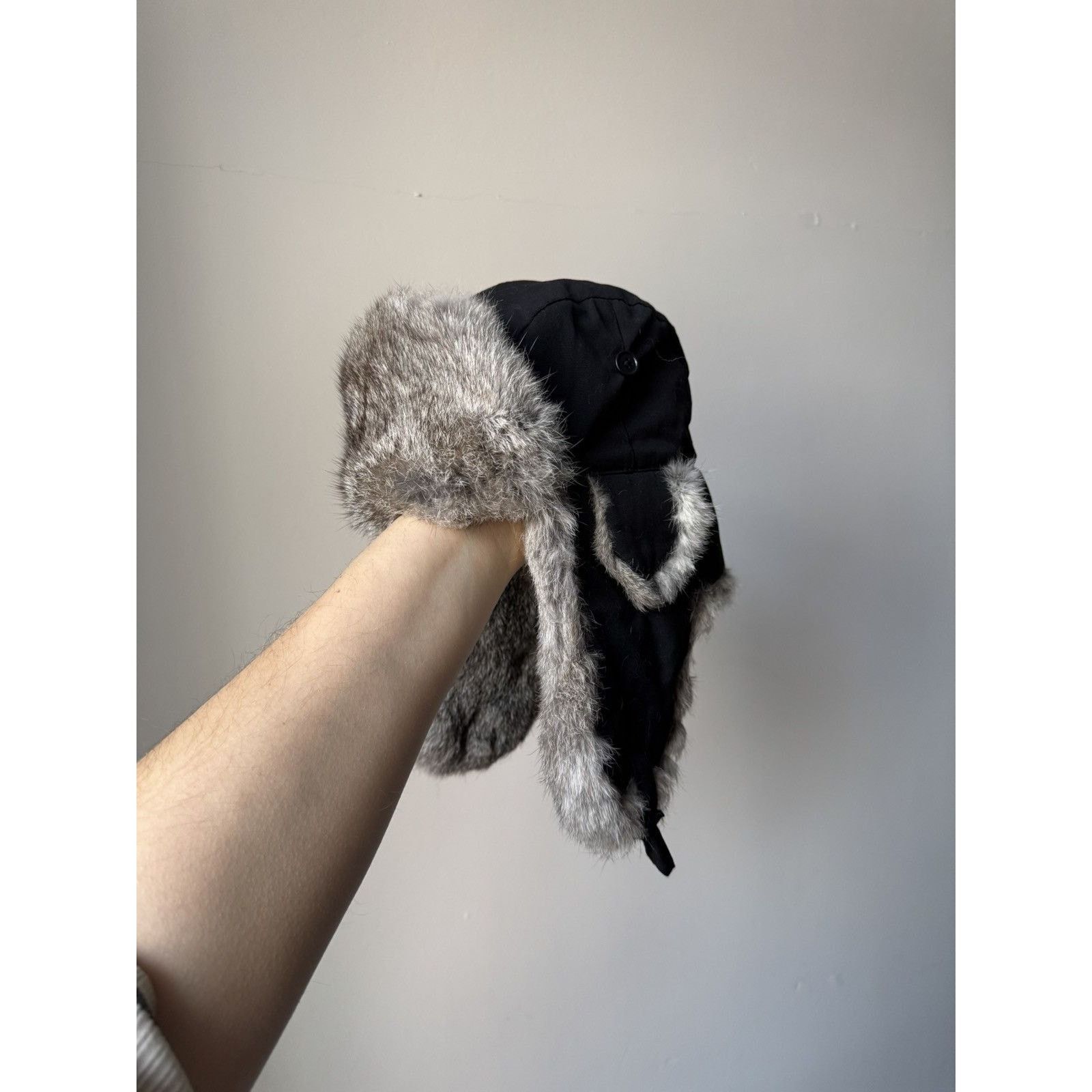 Japanese Brand × Vintage Y2K Faux Fur Ushanka Vintage Fuzzy Warm Trapper Hat Size ONE SIZE - 1 Thumbnail