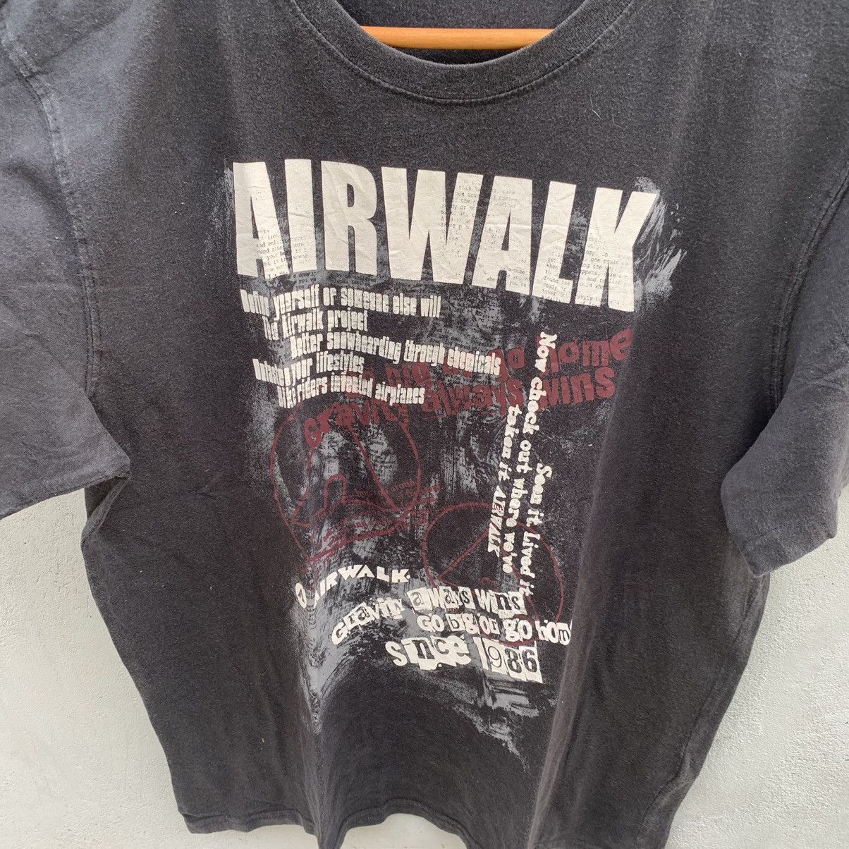 Airwalk Airwalk Spell Out Streetwear Vtg Poem Punk Japanesse Brand Size US XL / EU 56 / 4 - 5 Thumbnail