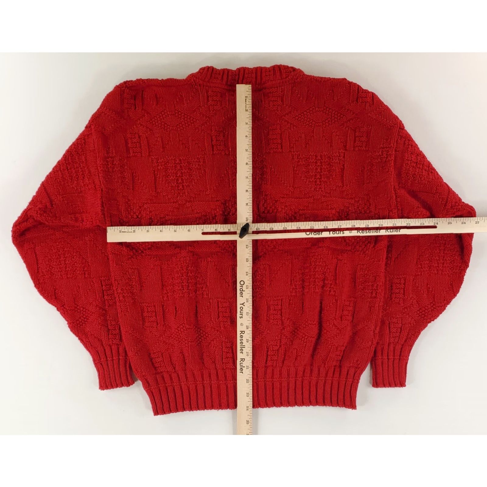 Harmony VINTAGE? Lake Harmony Sweater Cotton Chunky Knit Red Made USA Mens M Size US M / EU 48-50 / 2 - 7 Thumbnail