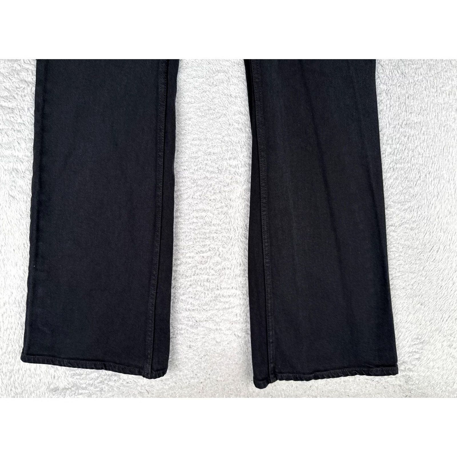 Vintage Wilfred Free Jeans Women 4 Black Dark Wash High Rise Straight Denim 25x30 Regular 5-Pocket Size 27" / US 4 / IT 40 - 2 Thumbnail