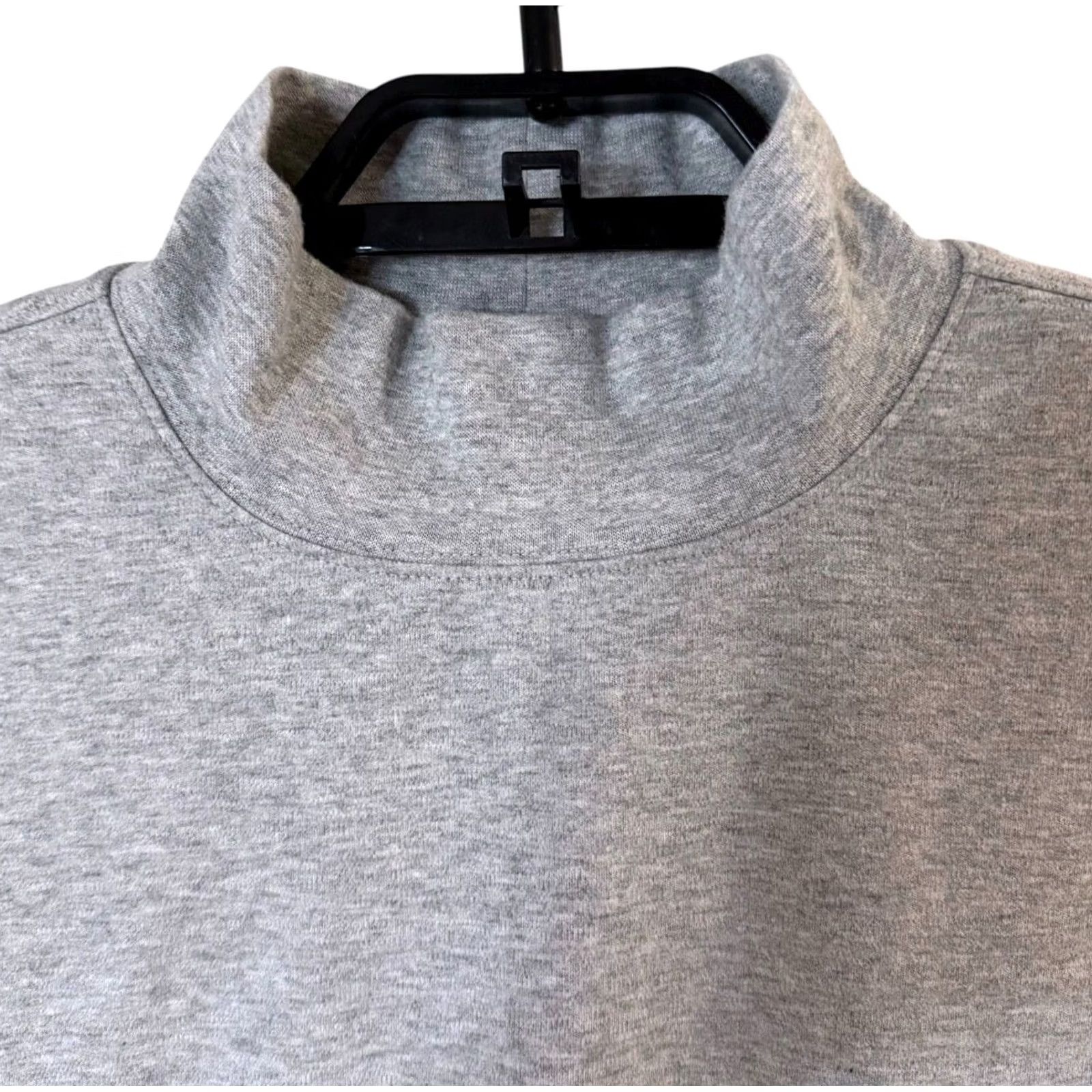 Vintage VINTAGE L.L. Bean Soft Mock-Turtleneck Long-Sleeve Gray Mens Large Tall 100% Cotton Pullover Sweater Size US L / EU 52-54 / 3 - 5 Thumbnail