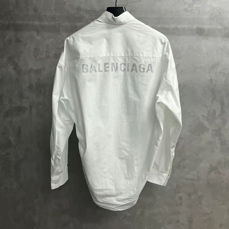 Balenciaga Balenciaga size 34 White Solid Logo Lapel Single Breasted Size XS / US 0-2 / IT 36-38 - 4 Thumbnail