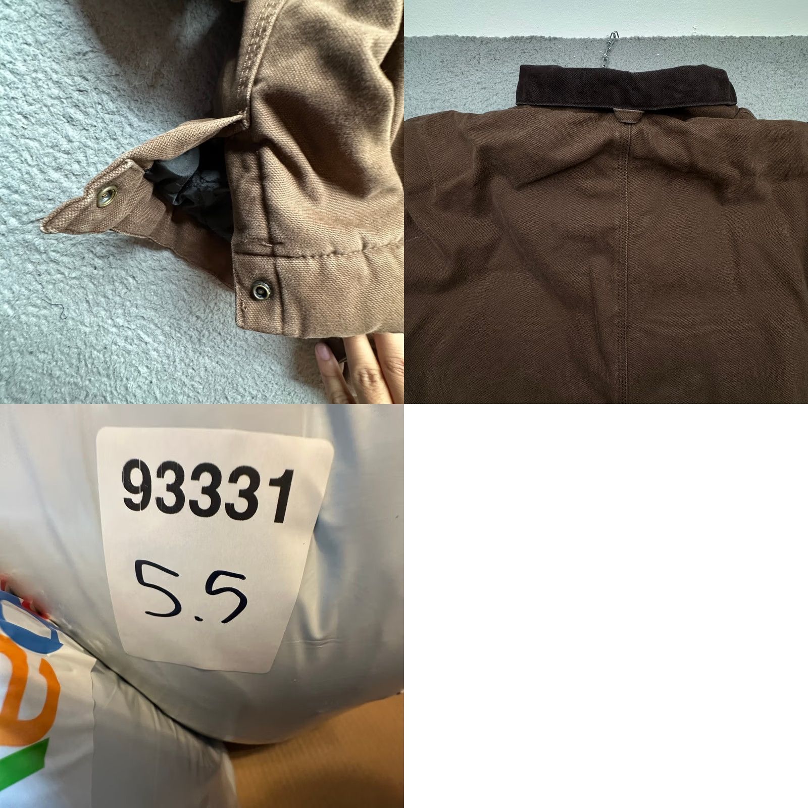 Vintage Berne Heartland Washed Chore Coat Jacket Mens 3XL Duck Canvas Quilt Lined CH377BB Brown Workwear Overcoat Zip Mens Bowed to: 3XL shows Chest 63 in Size US XXL / EU 58 / 5 - 10 Thumbnail