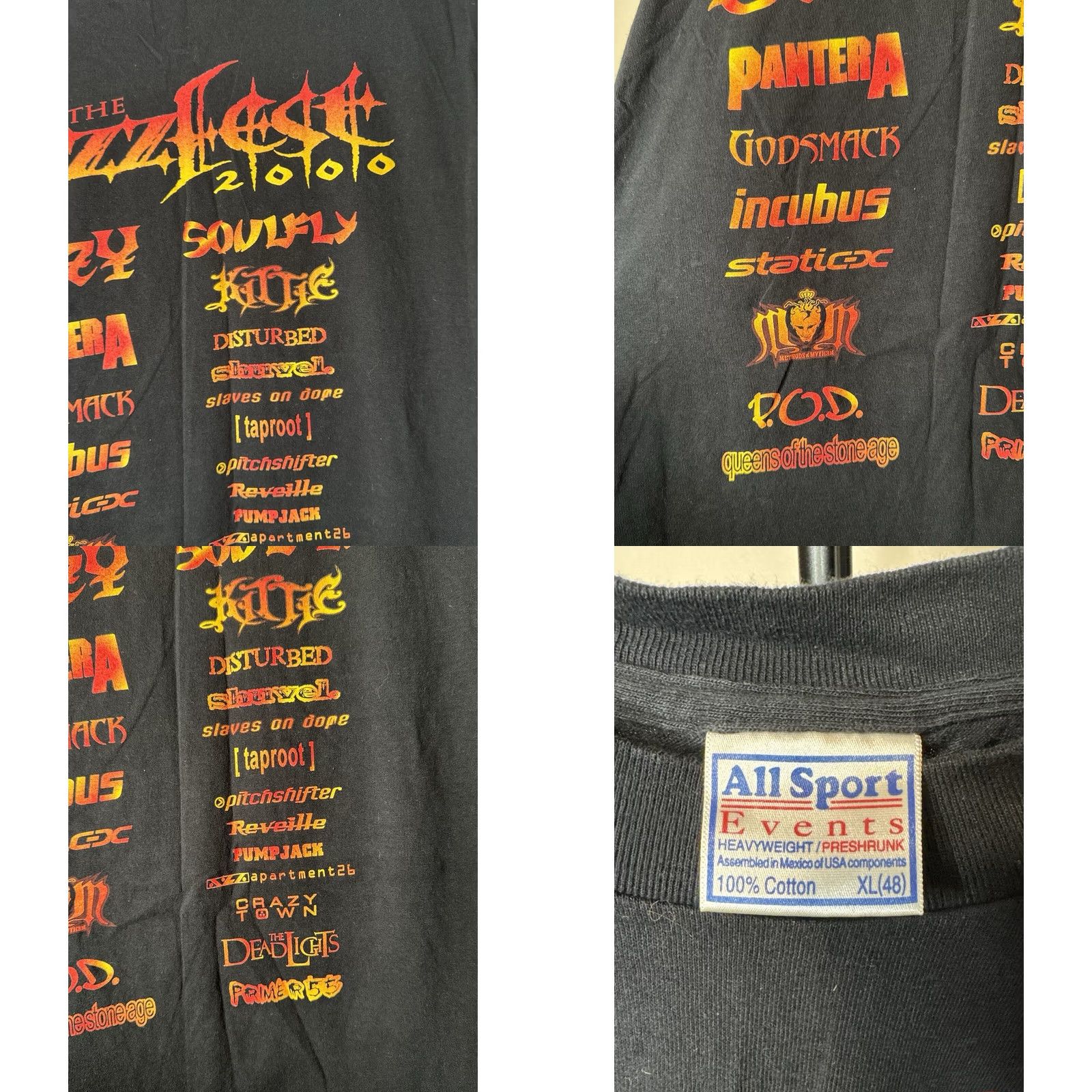 Vintage VINTAGE Ozzfest Tour T Shirt XL Black Cotton Band Rock Logo 2000s Mens Shirt Label All Sport Decade 2000s Acclaim Size US XL / EU 56 / 4 - 8 Thumbnail
