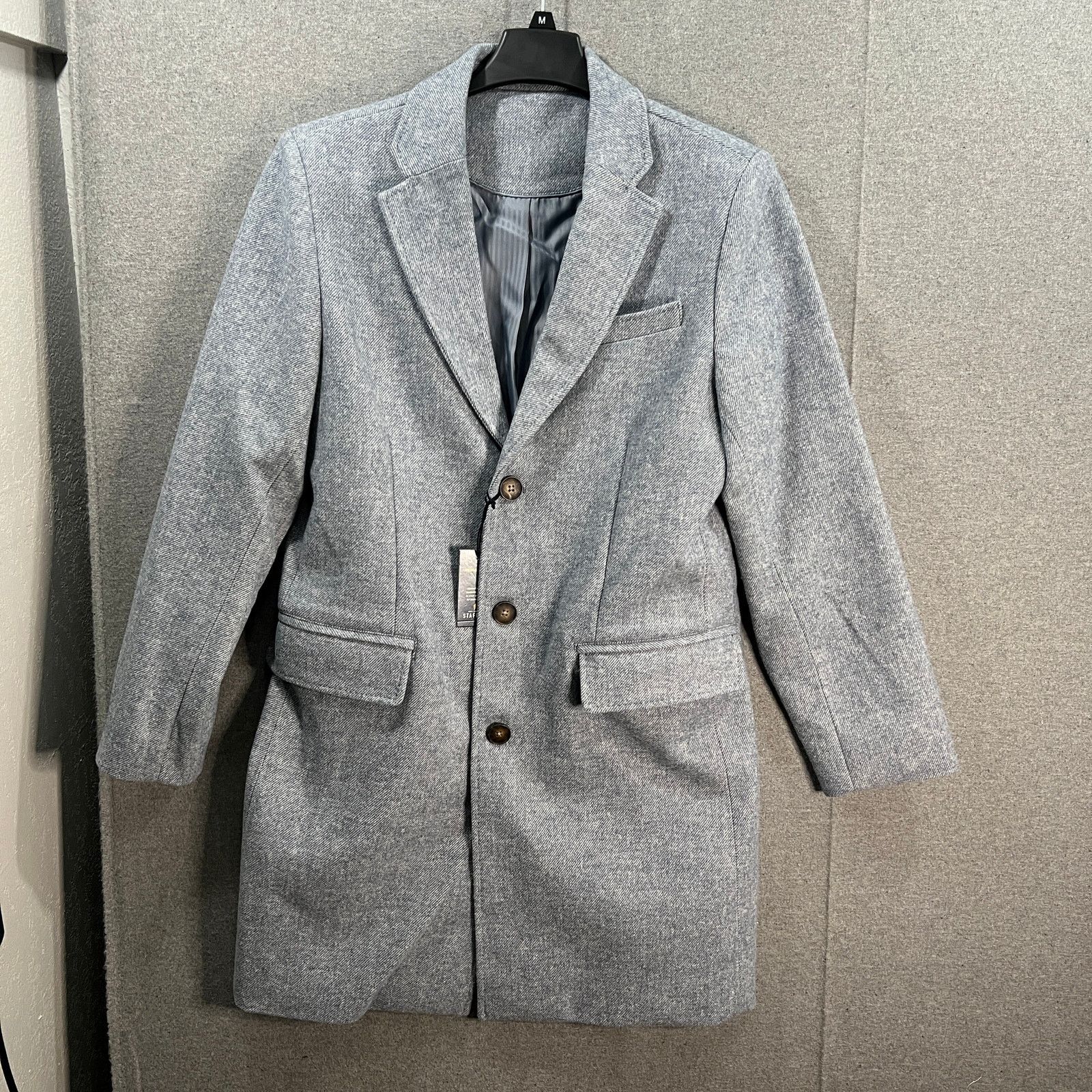 Other Stafford Mens Water Resistant Midweight Topcoat Coat Light Size US M / EU 48-50 / 2 - 4 Thumbnail