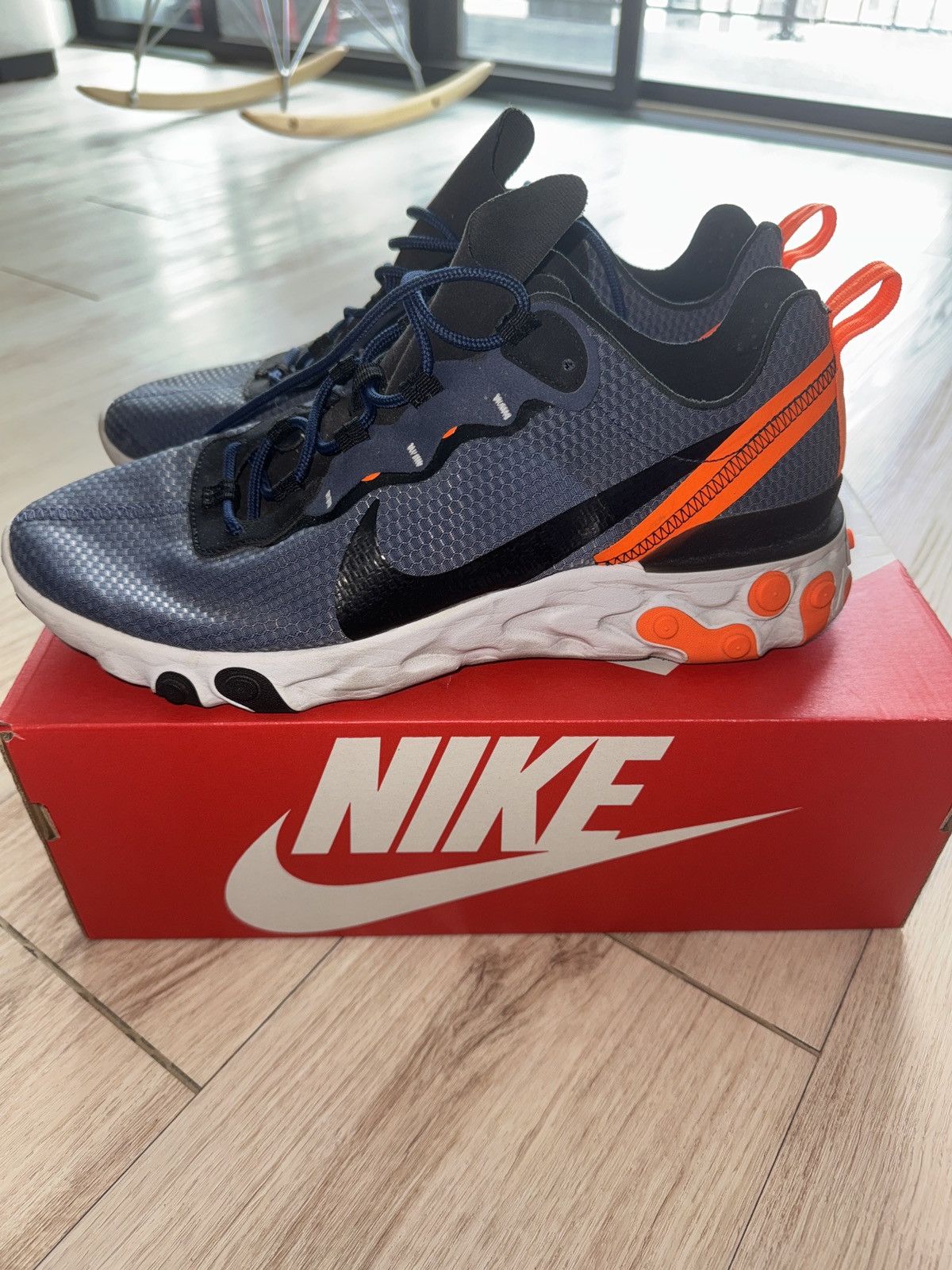 Nike Nike React Element 55 trainers Size US 11.5 / EU 44-45 - 3 Thumbnail