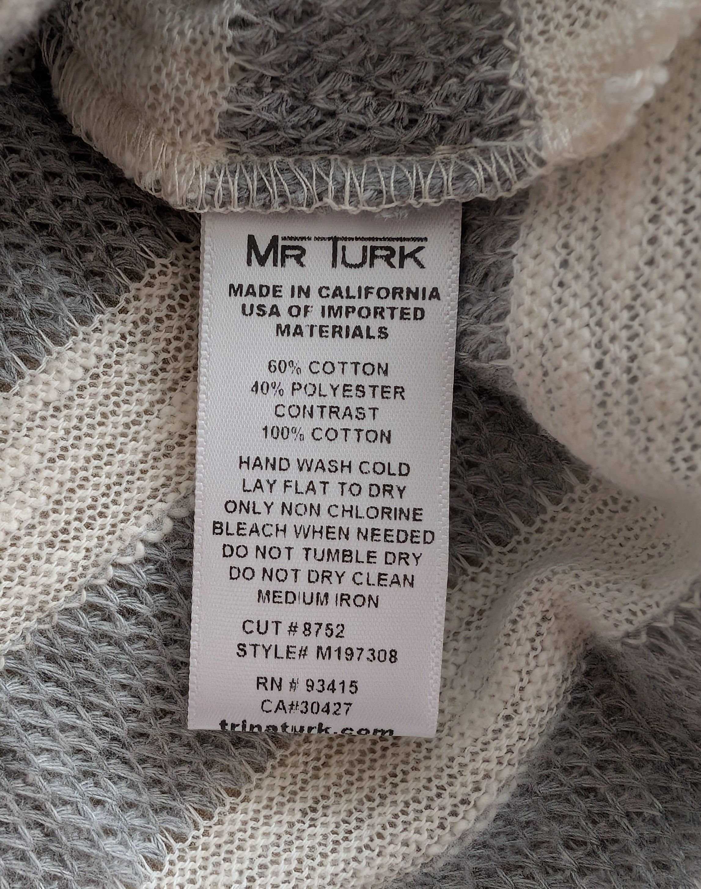 Mr Turk MR TURK Men's Knit Bryant Henley Shirt LS Made in USA Size US M / EU 48-50 / 2 - 4 Thumbnail