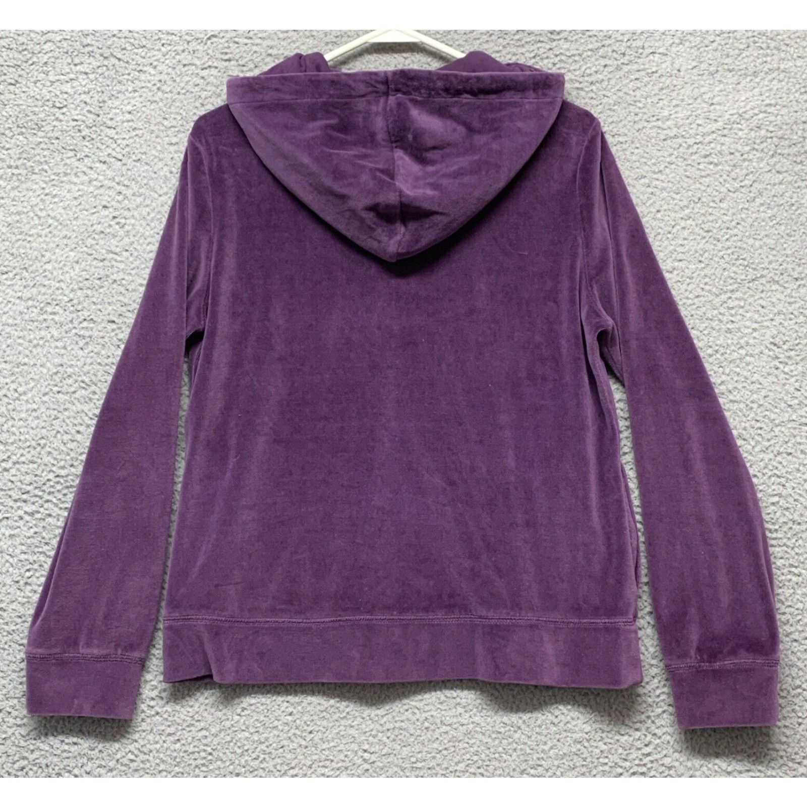 Vintage Danskin Now Women’s Jacket Full Zip Hooded Purple 2-Pockets Size Large-Adult Regular Fleece Polyester Size S / US 4 / IT 40 - 6 Thumbnail