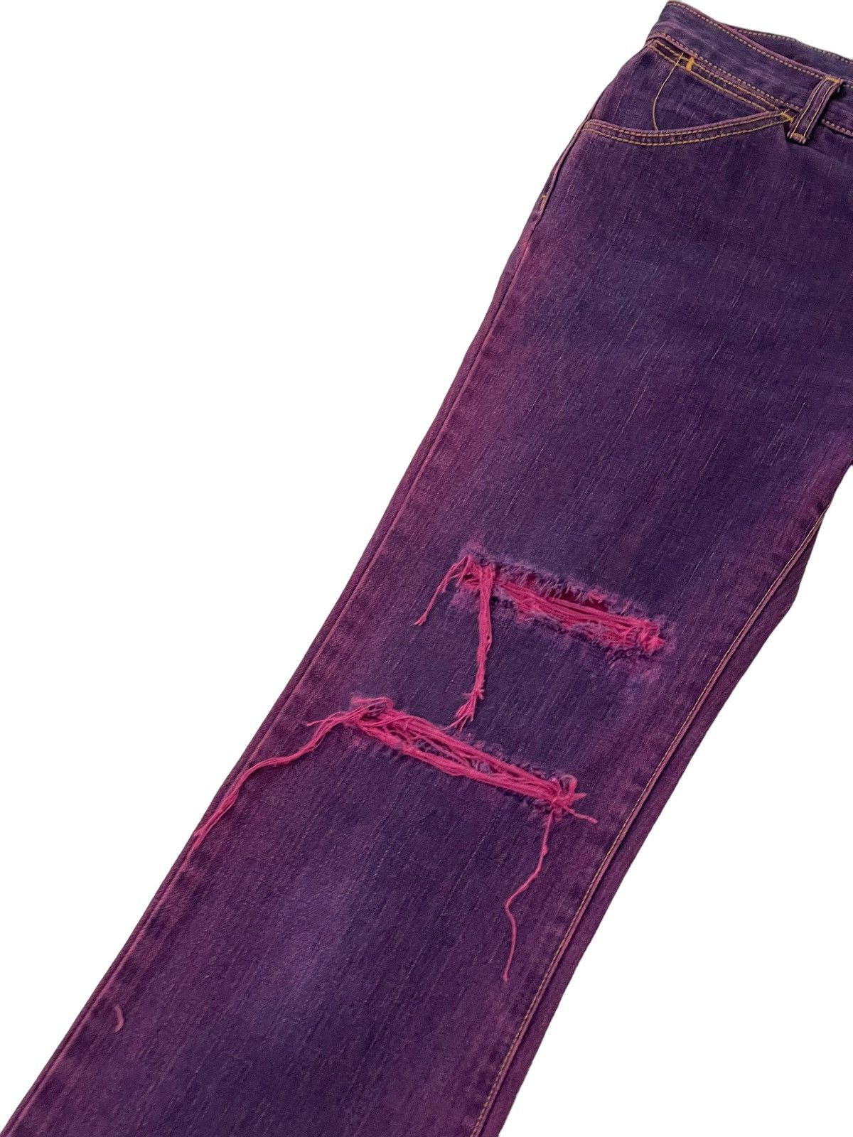 Wrangler Flare Jeans Vtg Wrangler Japan Distress Boot Cut 7🟦2 Size US 29 - 6 Thumbnail
