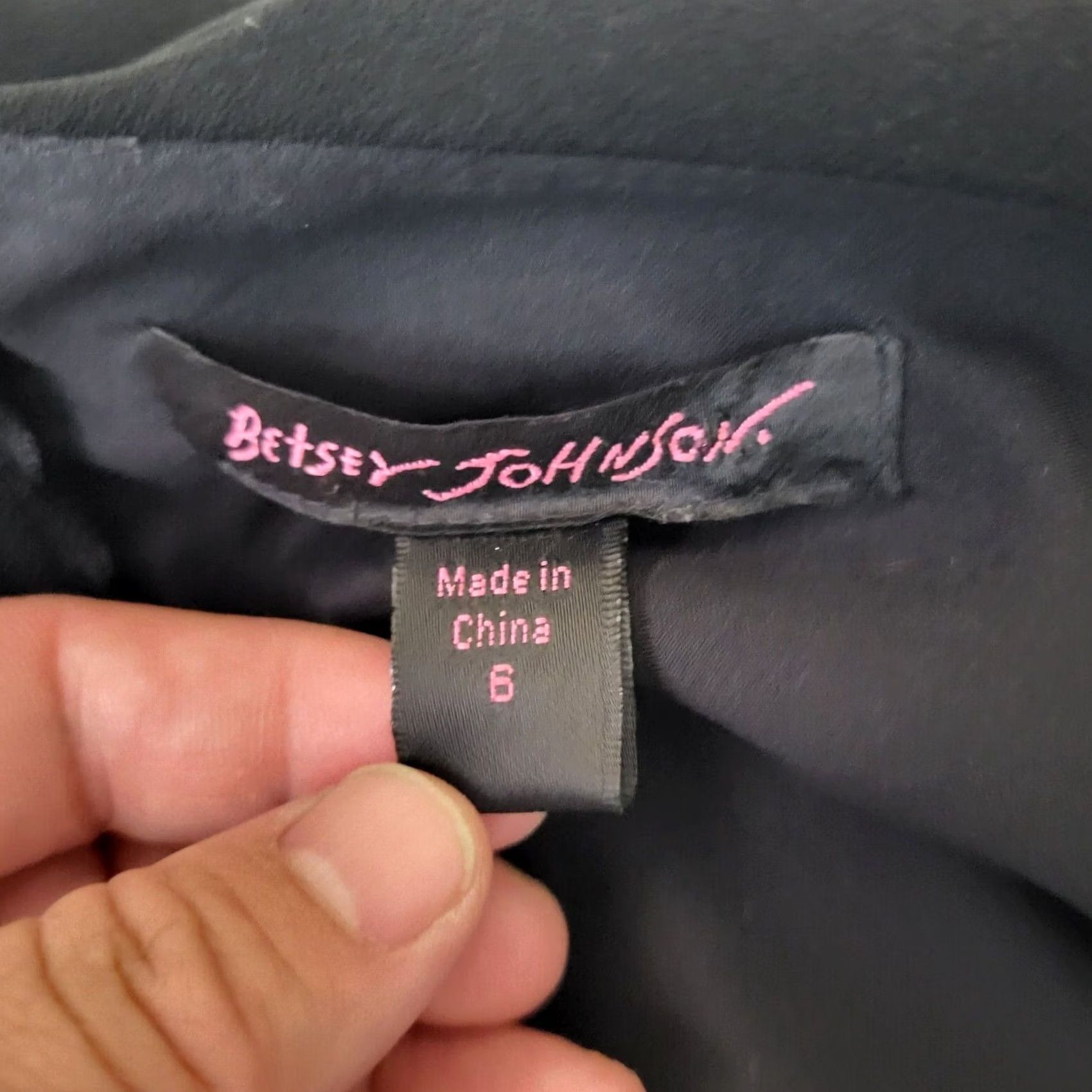 Betsey Johnson Betsey Johnson Women's Dress Halter Neck A-Line Sleeveless Purple Black Size 6 - Polyester, Solid, Casual, Vintage No (Adult Women) Size M / US 6-8 / IT 42-44 - 6 Thumbnail