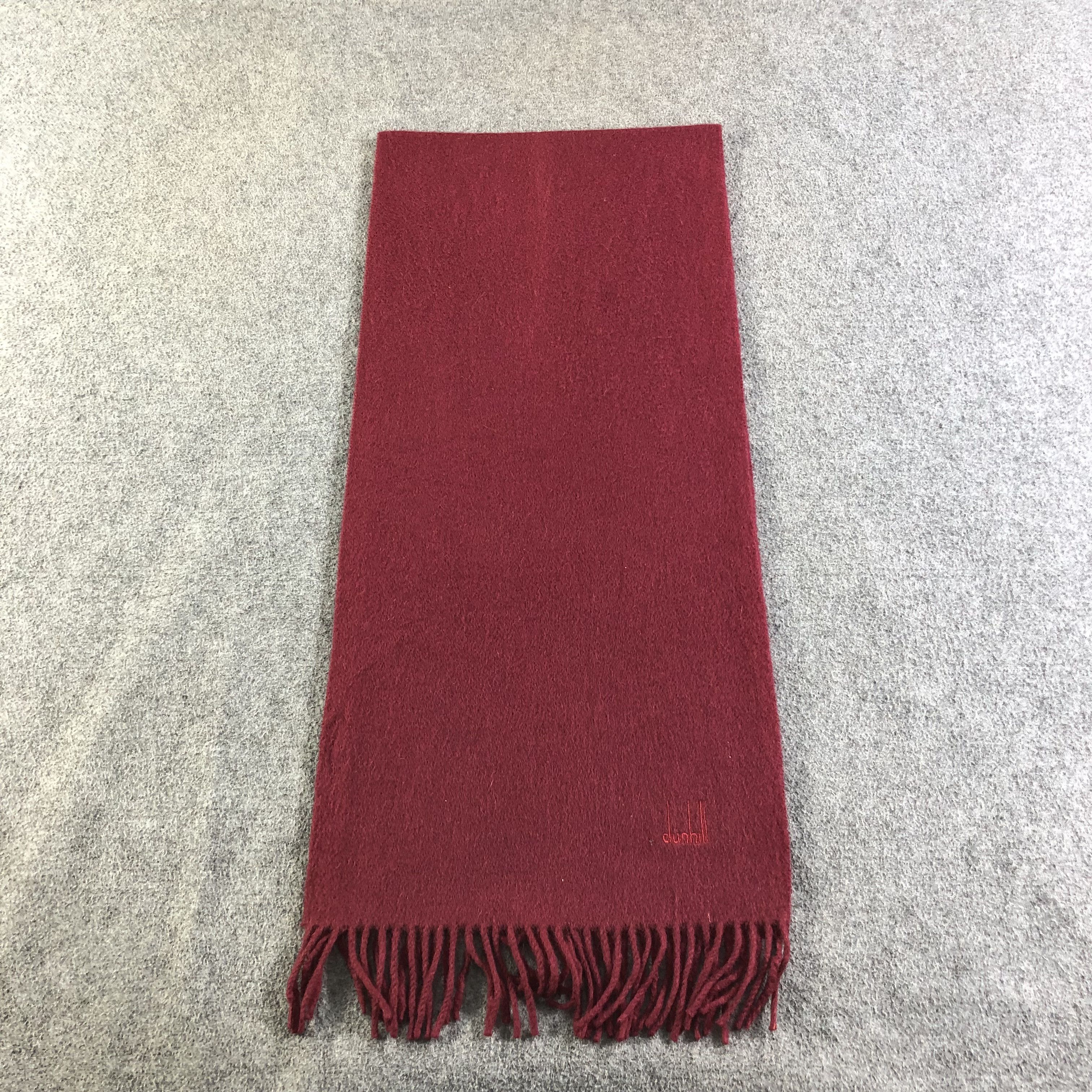 Alfred Dunhill Dunhill Cashmere Scarf Muffler Neckwear V2163 Size ONE SIZE - 2 Thumbnail
