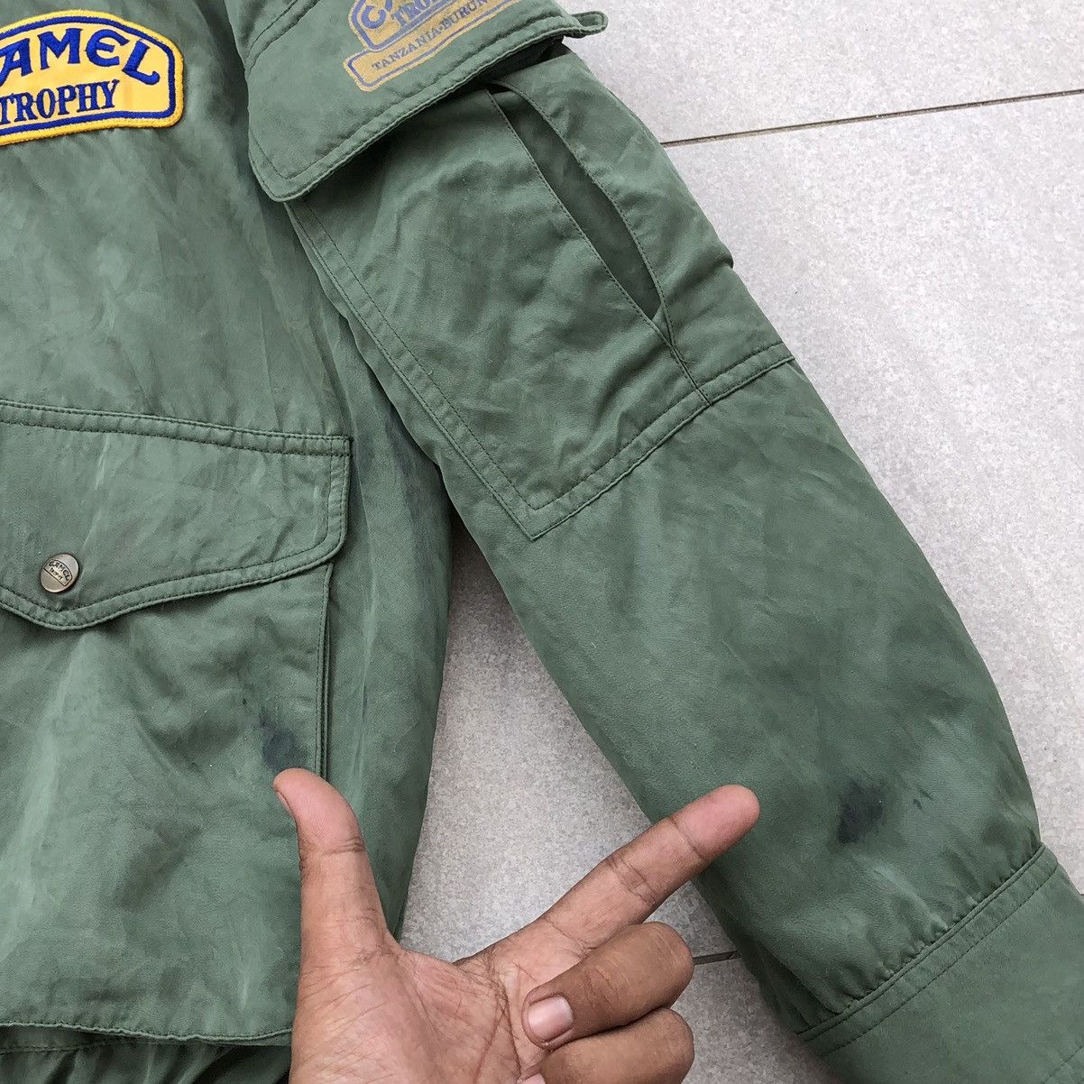 Vintage Vintage 1980 CAMEL TROPHY Reversible Bomber Jacket Size US L / EU 52-54 / 3 - 19 Thumbnail