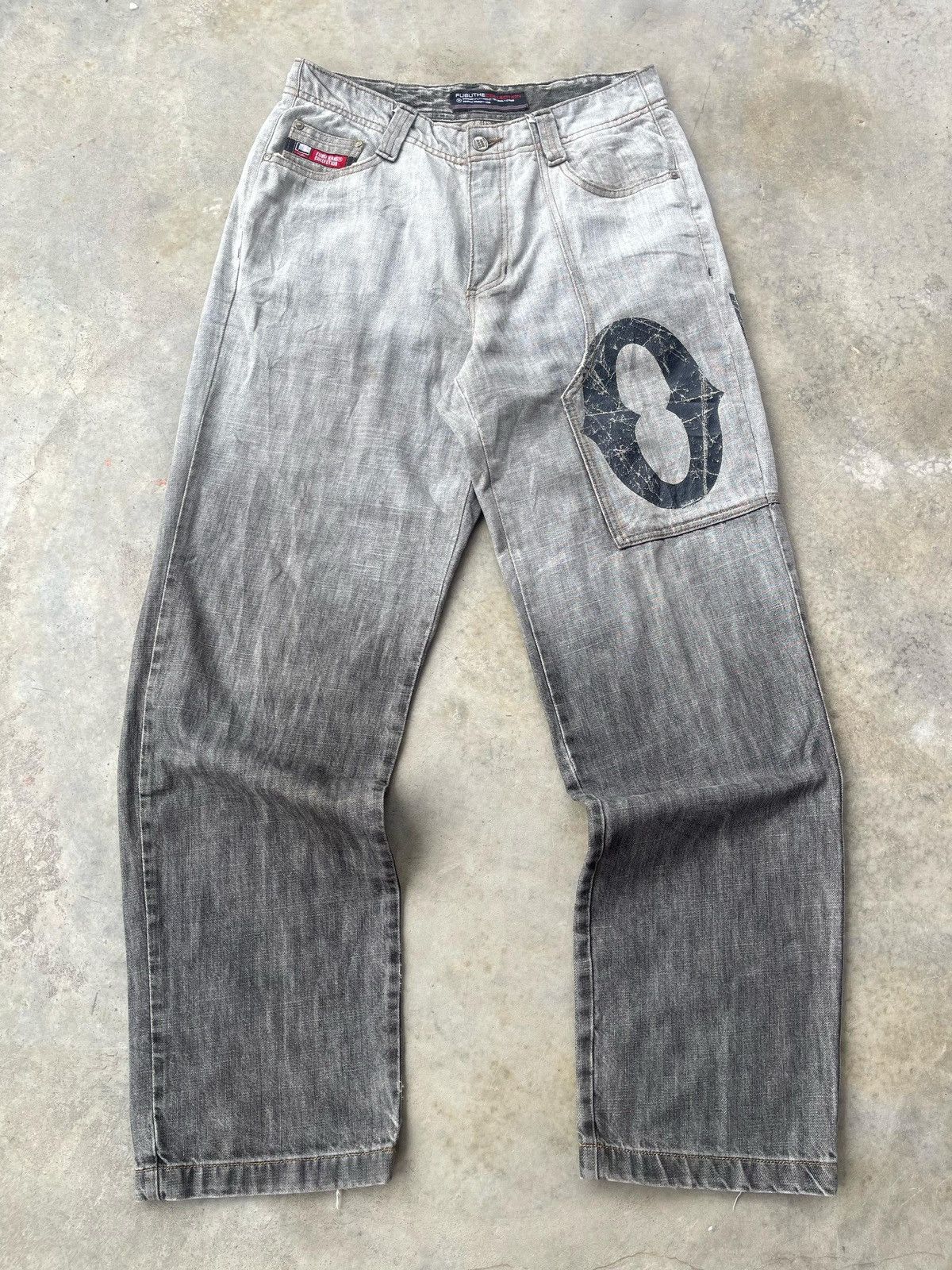 Fubu × JNCO Vintage Y2K Fubu Gradient Dye Jeans Pant Size US 32 / EU 48 - 1 Thumbnail