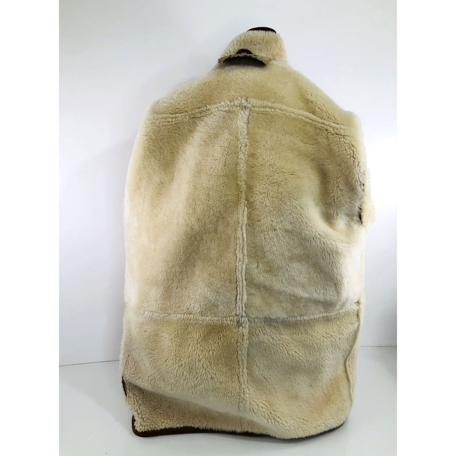 Banana Republic BANANA REPUBLIC Ranch Leather Shearling Jacket S Mens Brown Vintage Sawyers Napa Size US S / EU 44-46 / 1 - 7 Thumbnail