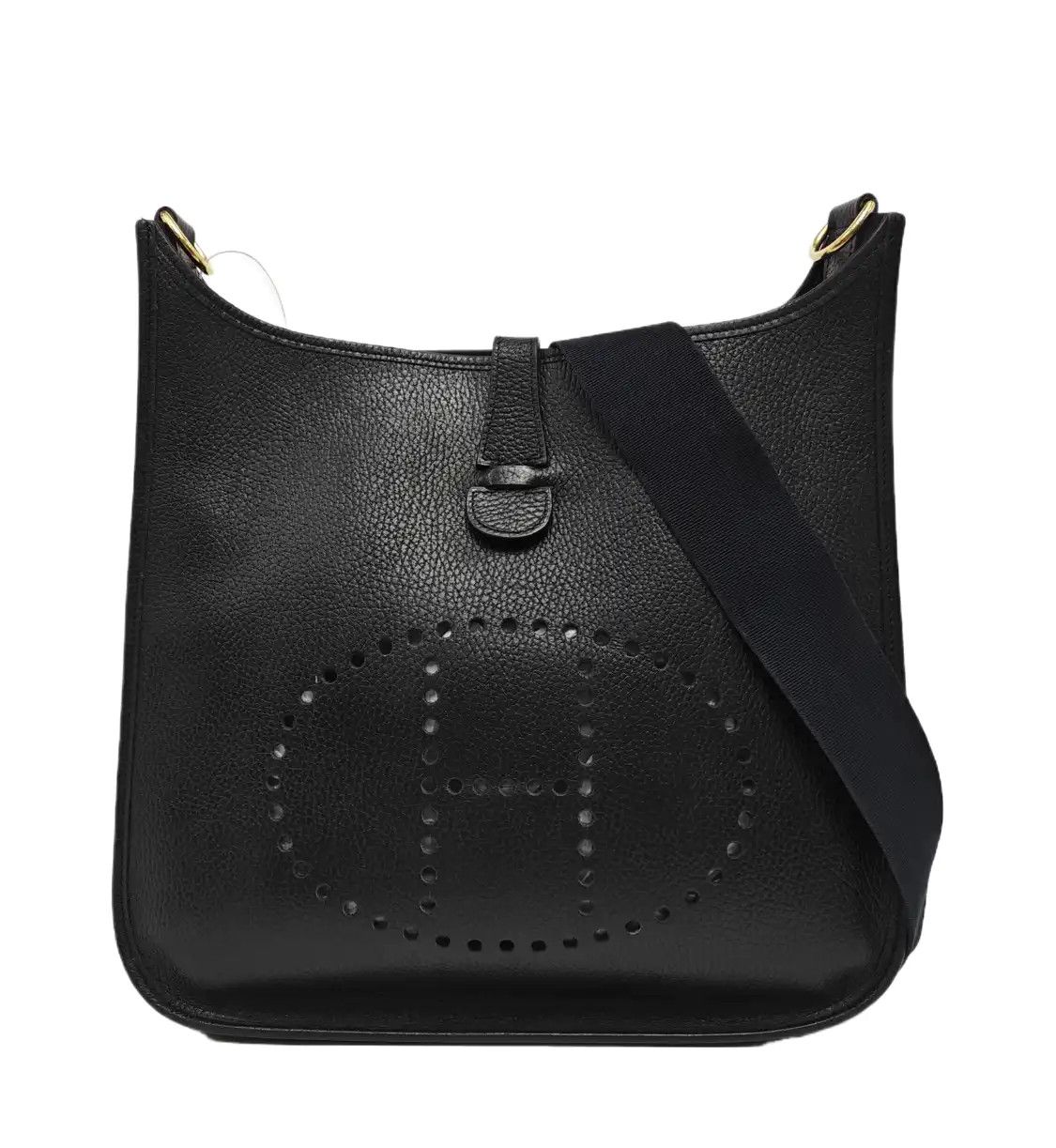 Hermes Hermes Evelyne 31 black Clemence cowhide leather cutout Evelyne shoulder bag cro Size ONE SIZE - 1 Thumbnail