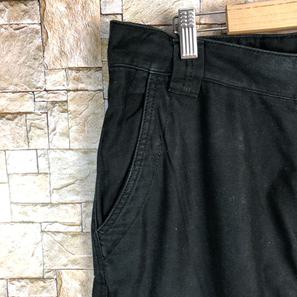 Japanese Brand Matchstick Black Cargo Multipocket Pants #A145 Size US 34 / EU 50 - 8 Thumbnail