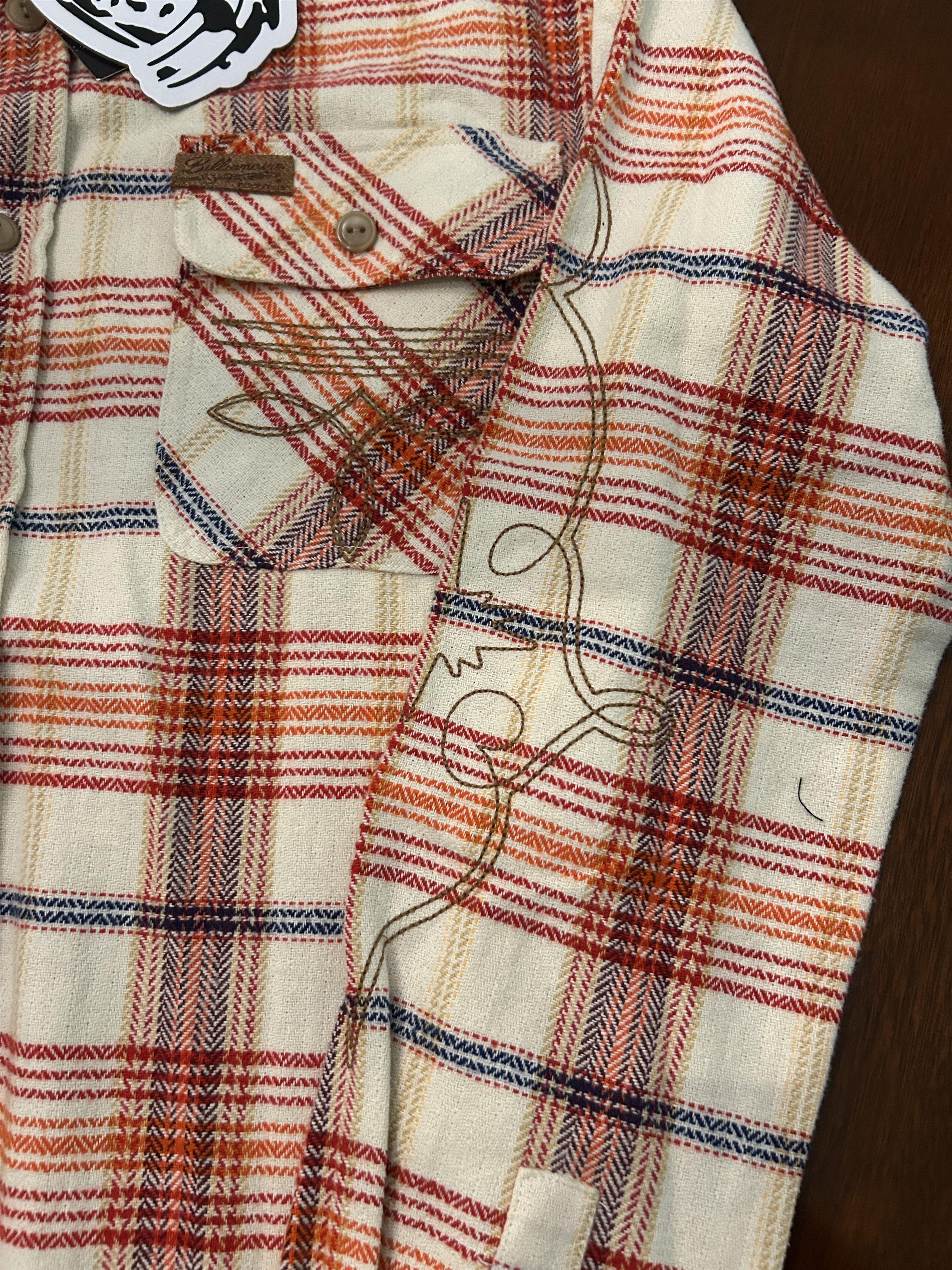 Billionaire Boys Club Billionaire Boys Club Embroidered Flannel Button-Up Shirt Size US S / EU 44-46 / 1 - 4 Thumbnail