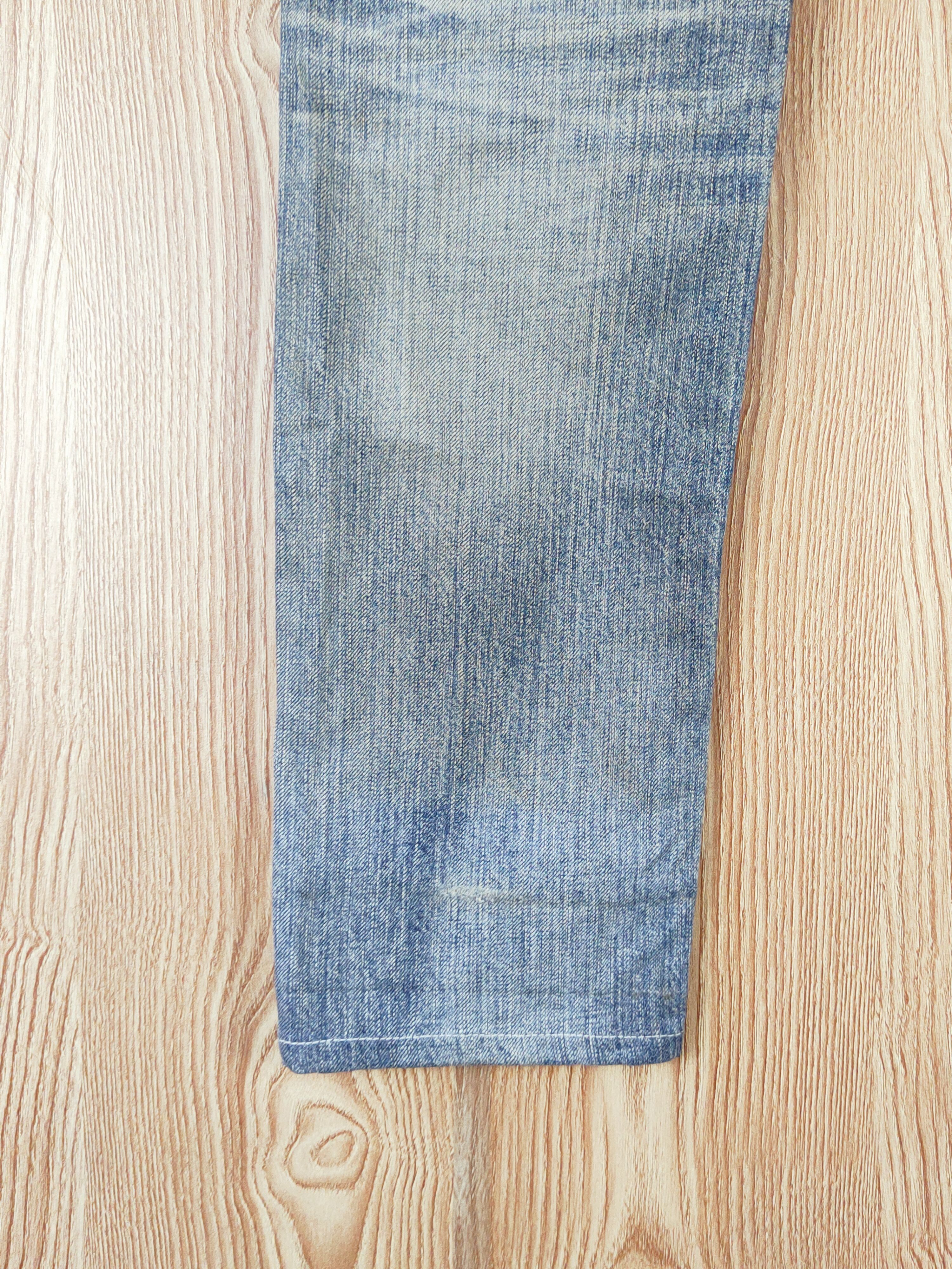 Edwin Edwin Blue Faded Distressed Ripped Jeans #W234 Size 28" / US 6 / IT 42 - 10 Thumbnail