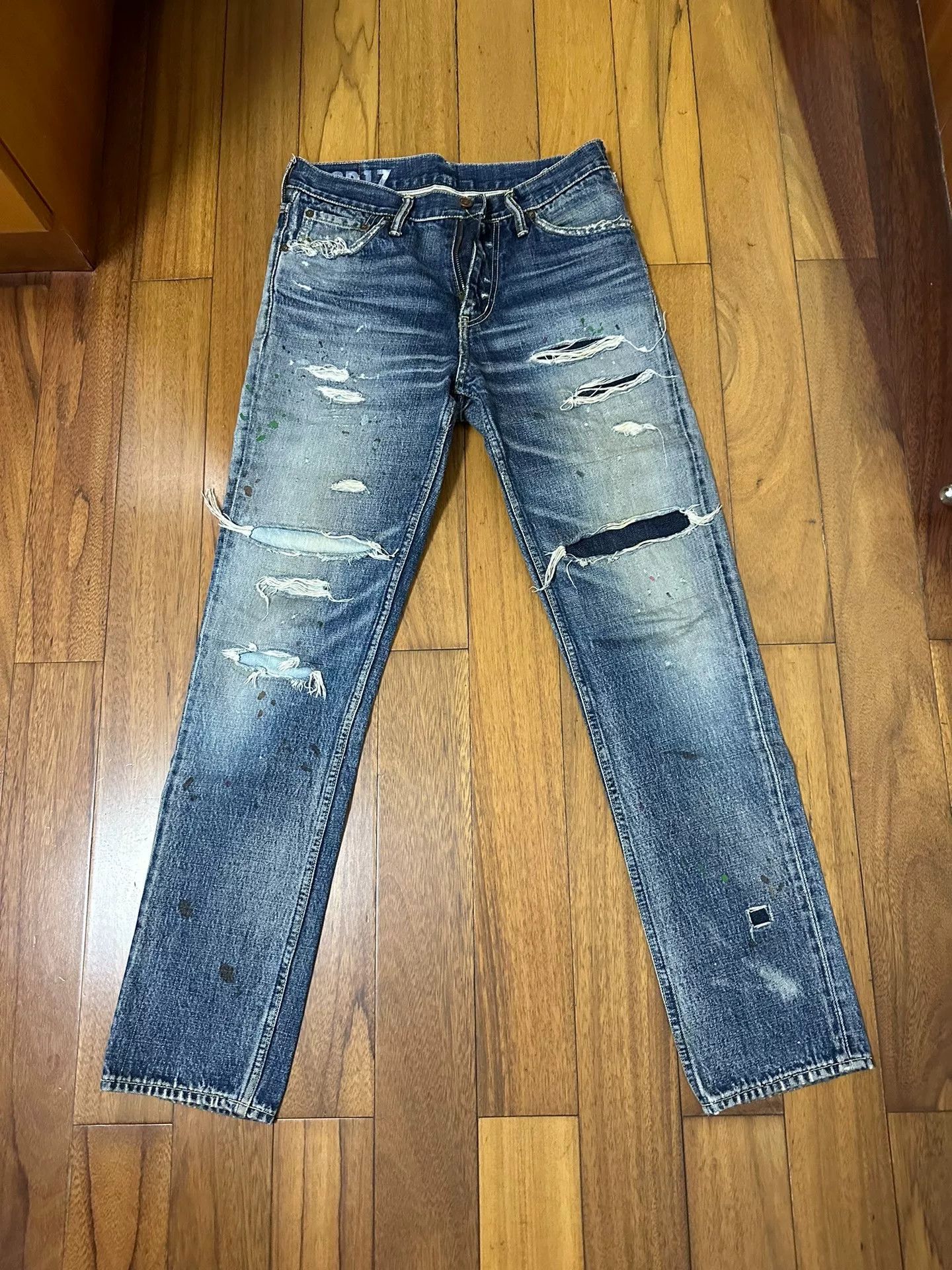 Visvim visvim 19aw Distressed Blue Jeans W30L30 Size US 30 / EU 46 - 1 Thumbnail