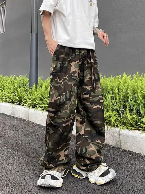 Japanese Brand Mari Camouflage High Street Vintage Loose Casual Pants Size US 30 / EU 46 - 4 Thumbnail