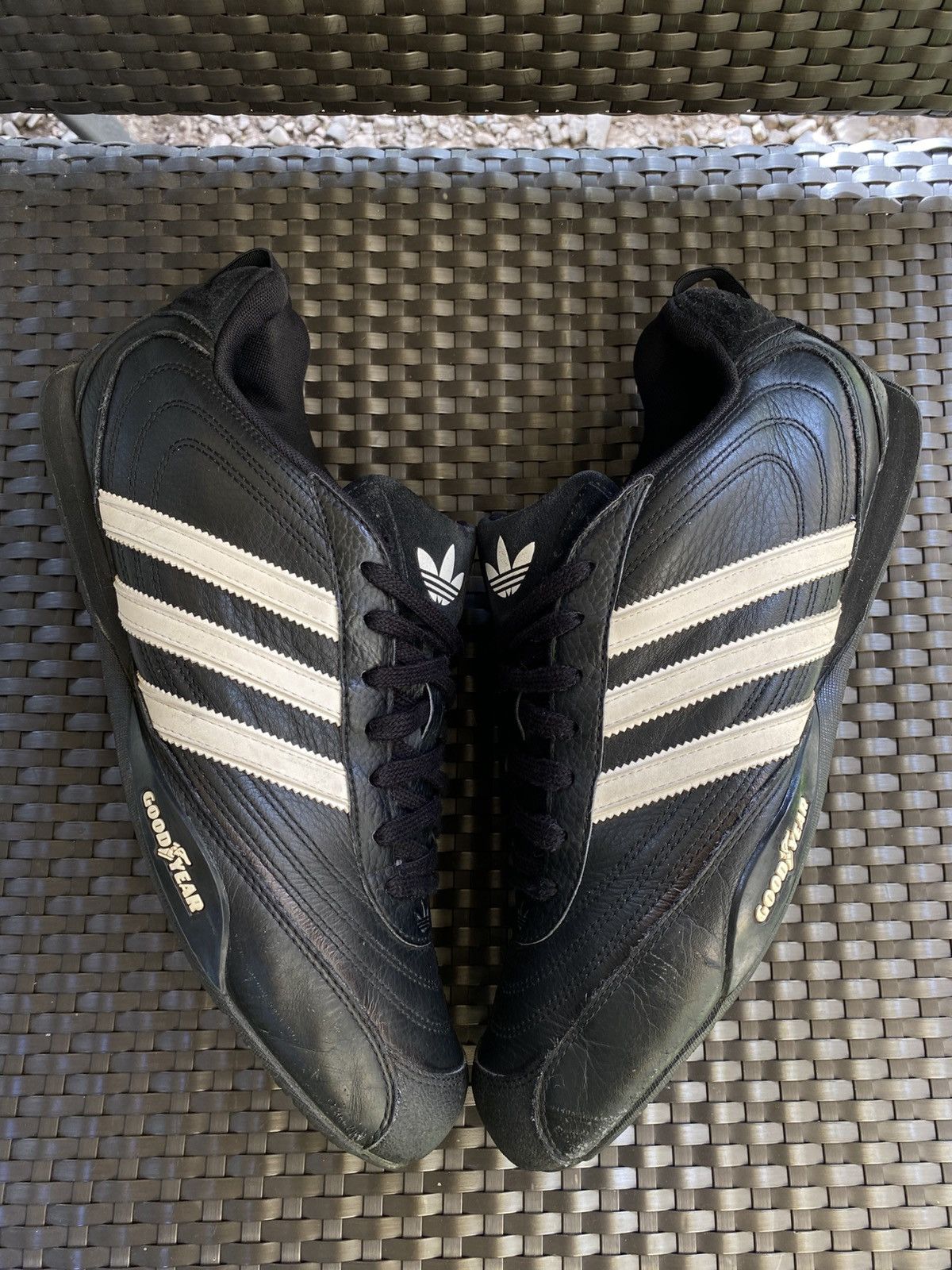 Adidas Adidas Goodyear Leather Sneakers Y2K Taekwondo Size US 11.5 / EU 44-45 - 3 Thumbnail
