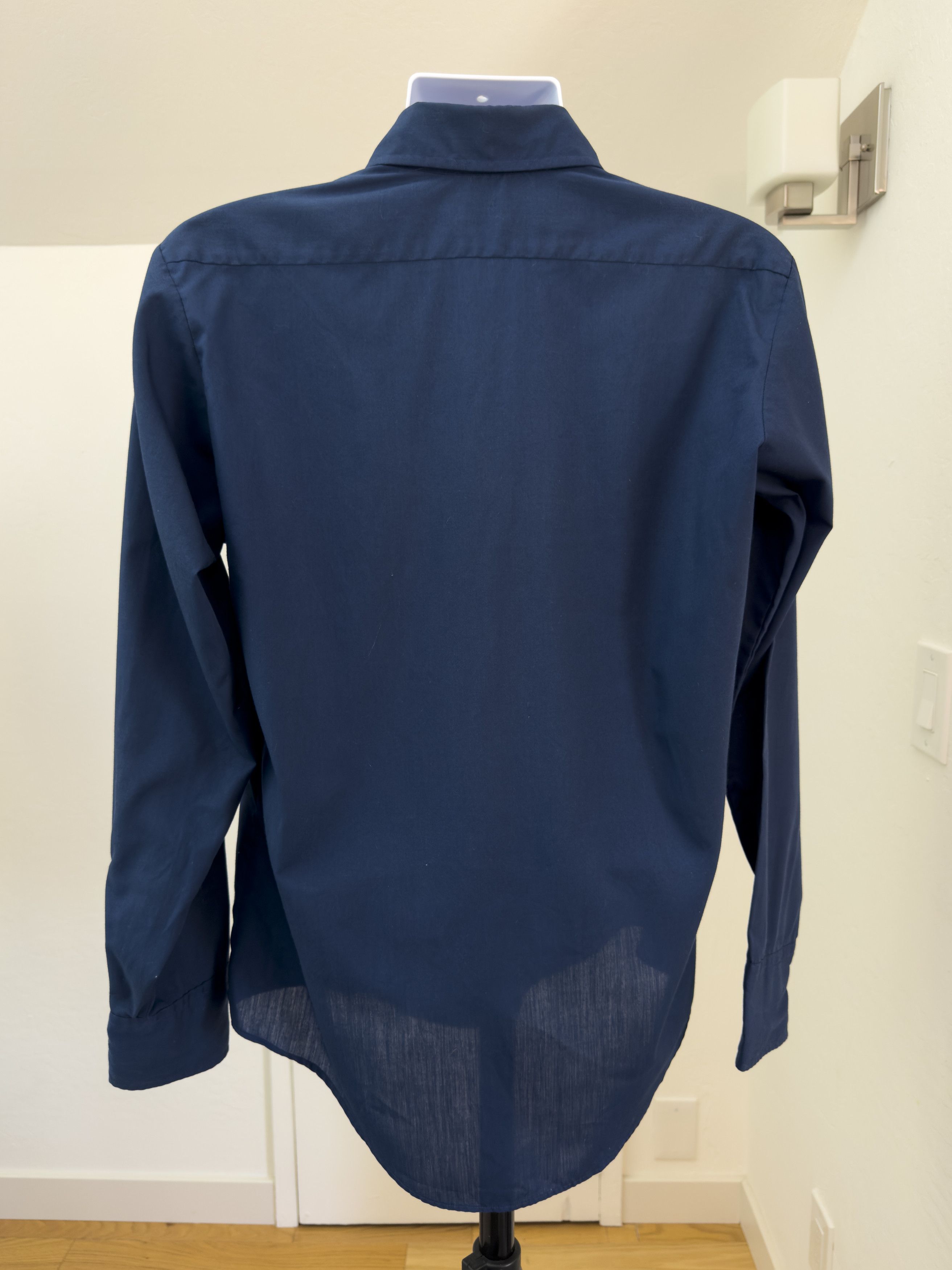 Other Vintage Navy Long Sleeve Button Up by Manhattan Dura-Brite Size US L / EU 52-54 / 3 - 3 Thumbnail