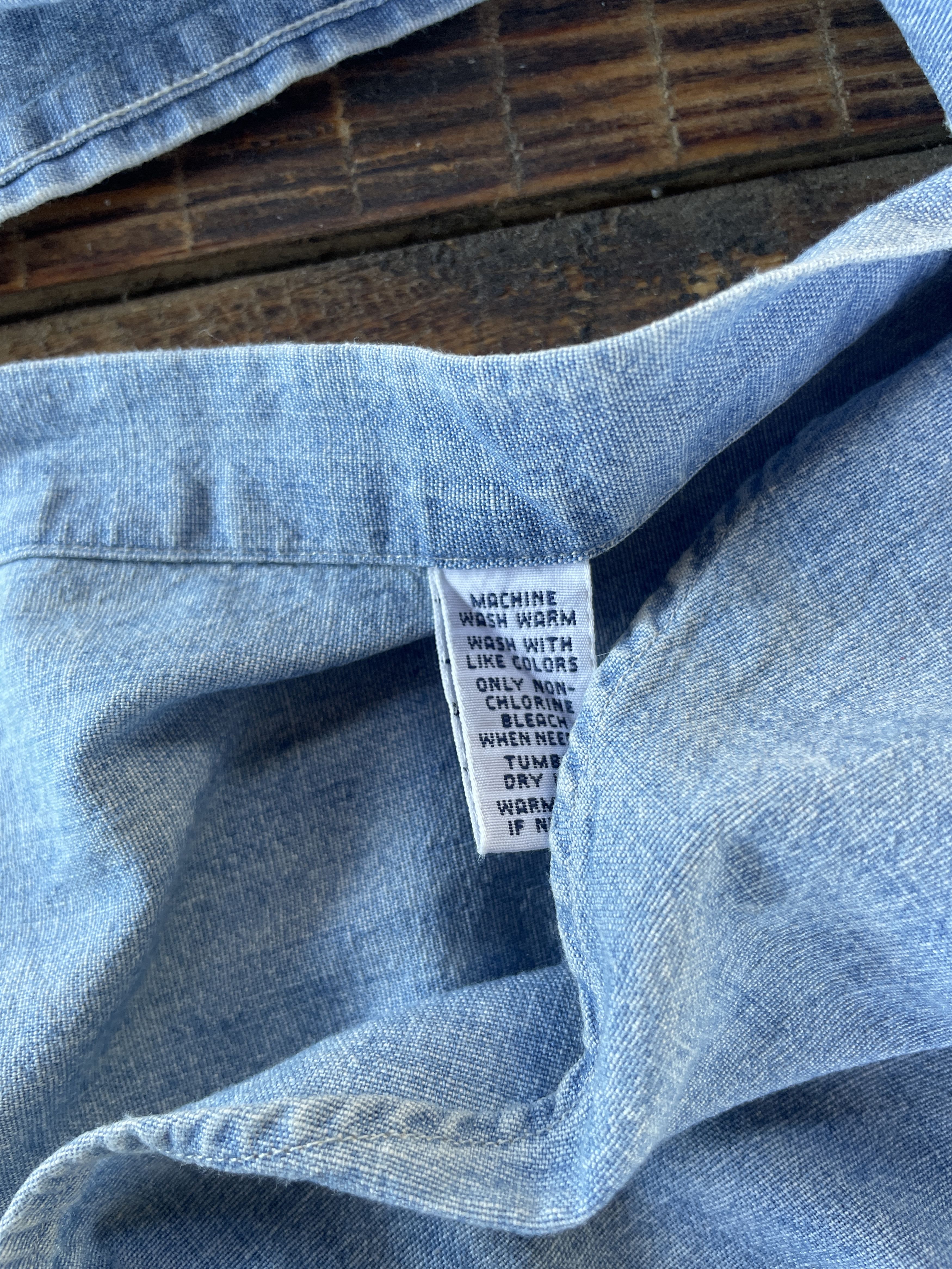 Polo Ralph Lauren Polo Ralph Lauren Contrast Collar Chambray Shirt Size XXL Size US XXL / EU 58 / 5 - 8 Thumbnail