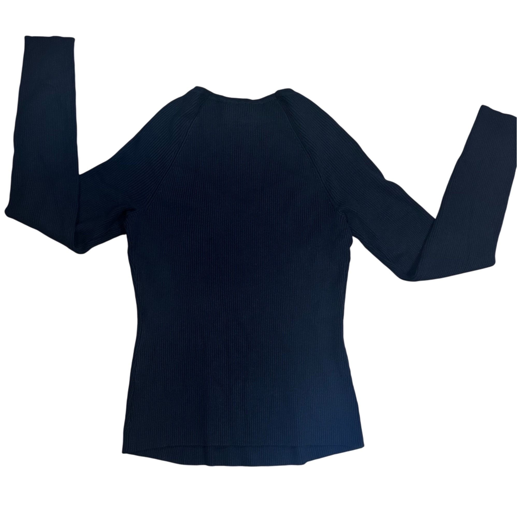 Other Nina Parker Womens Plus Ribbed Rayon Pullover Sweater Black Size XL / US 12-14 / IT 48-50 - 2 Thumbnail