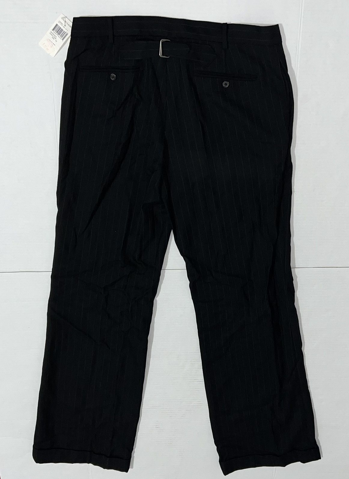 Ralph Lauren New Blue Label Ralph Lauren Wool Stripe Pants Back Buckle Size 32" / US 10 / IT 46 - 1 Thumbnail