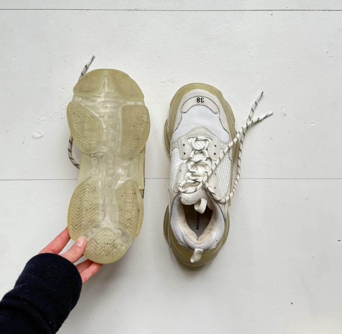 Balenciaga Balenciaga Triple S White Size US 8 / IT 38 - 3 Thumbnail