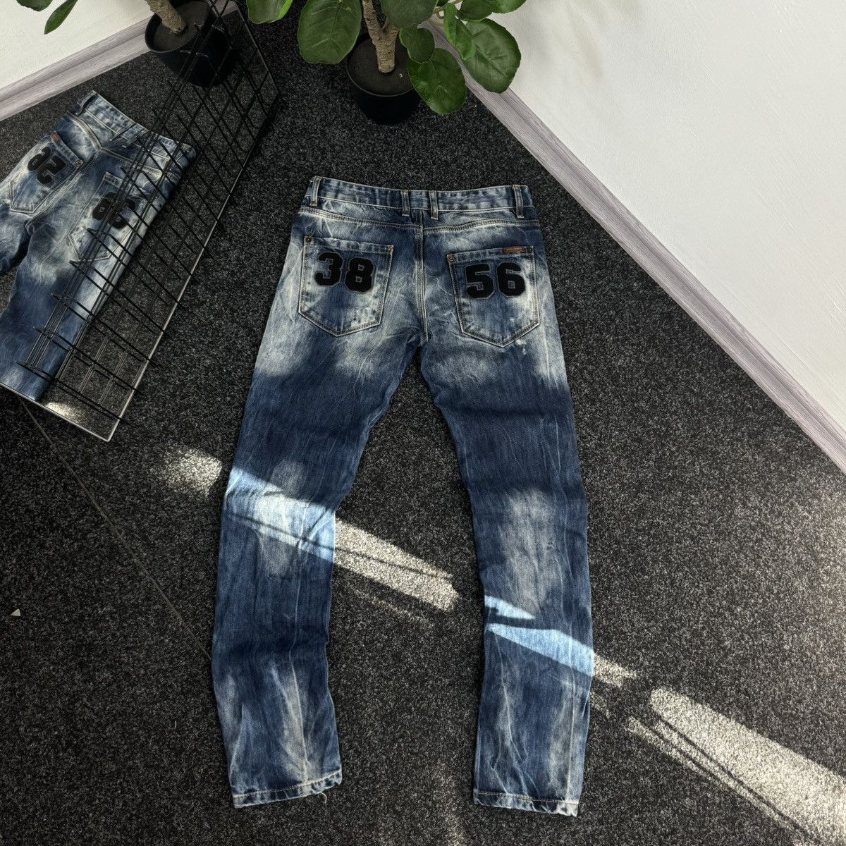 Image of Archival Clothing x Distressed Denim Dolce Gabbana Gold 14 Vintage Distressed Denim Pants Jeans (Si