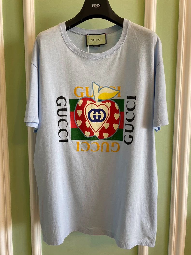 Gucci GucciApple letter short-sleeved T-shirt 2503-Nextarrow Size US M / EU 48-50 / 2 - 1 Thumbnail