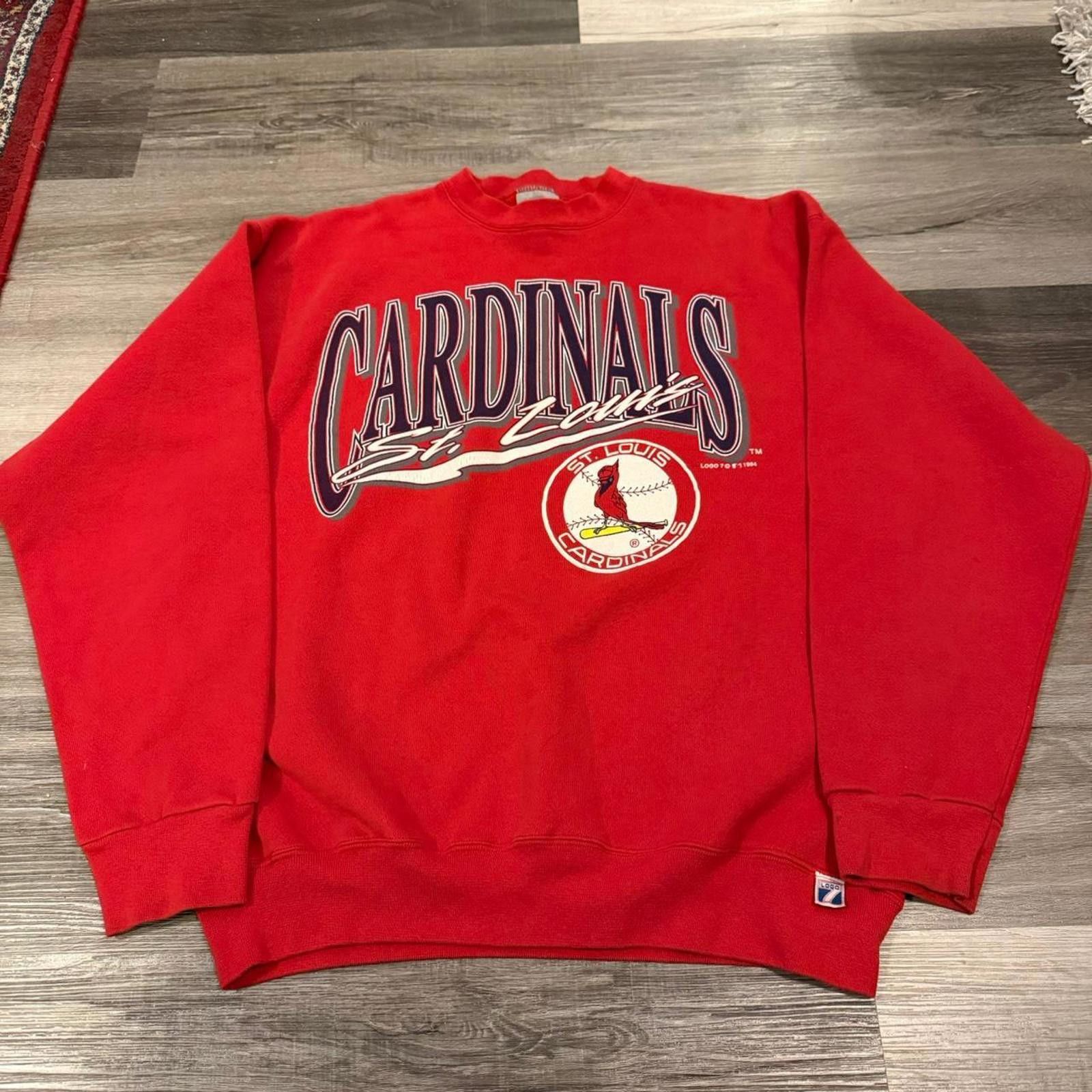 Logo 7 Vintage St. Louis cardinals logo 7 heavy weight sweatshirt Size US XL / EU 56 / 4 - 3 Thumbnail
