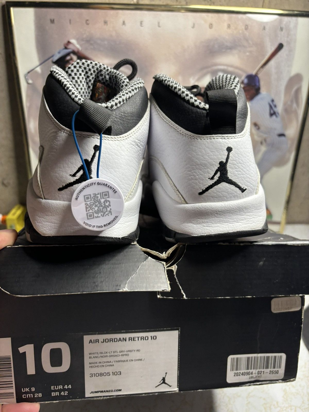 Jordan Brand Air Jordan 10 Retro 2013 Steel 2013 Size US 10 / EU 43 - 7 Thumbnail