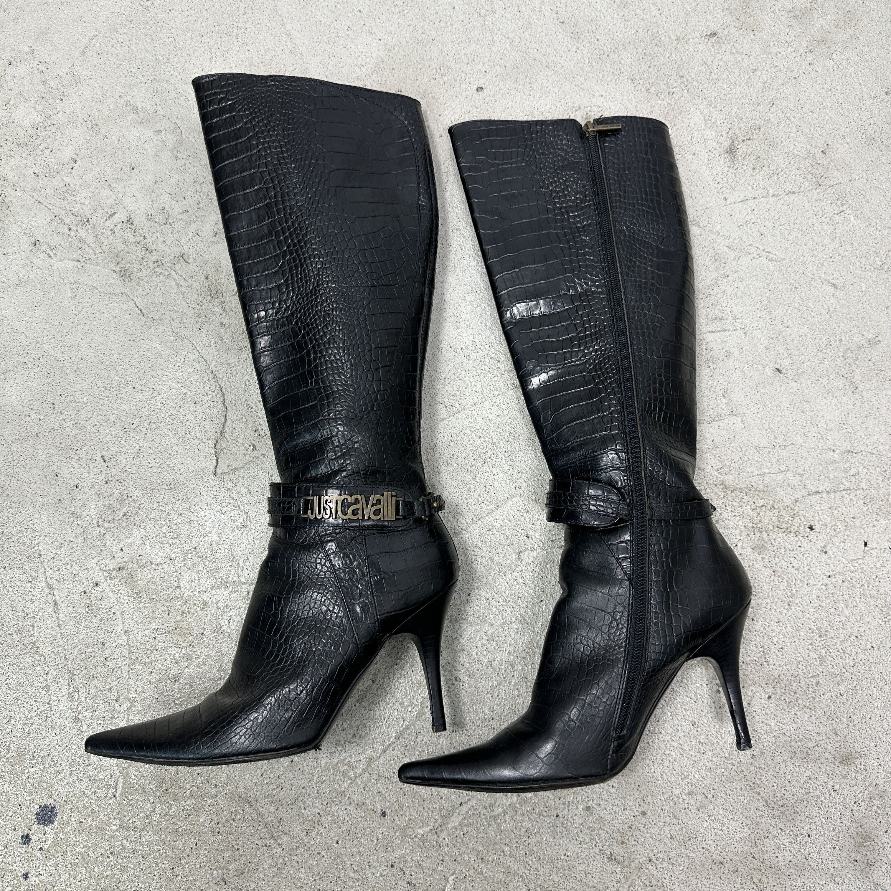 Roberto Cavalli Vintage Avant Garde Opium Roberto Cavalli Boots Y2K Size US 10 / IT 40 - 11 Thumbnail