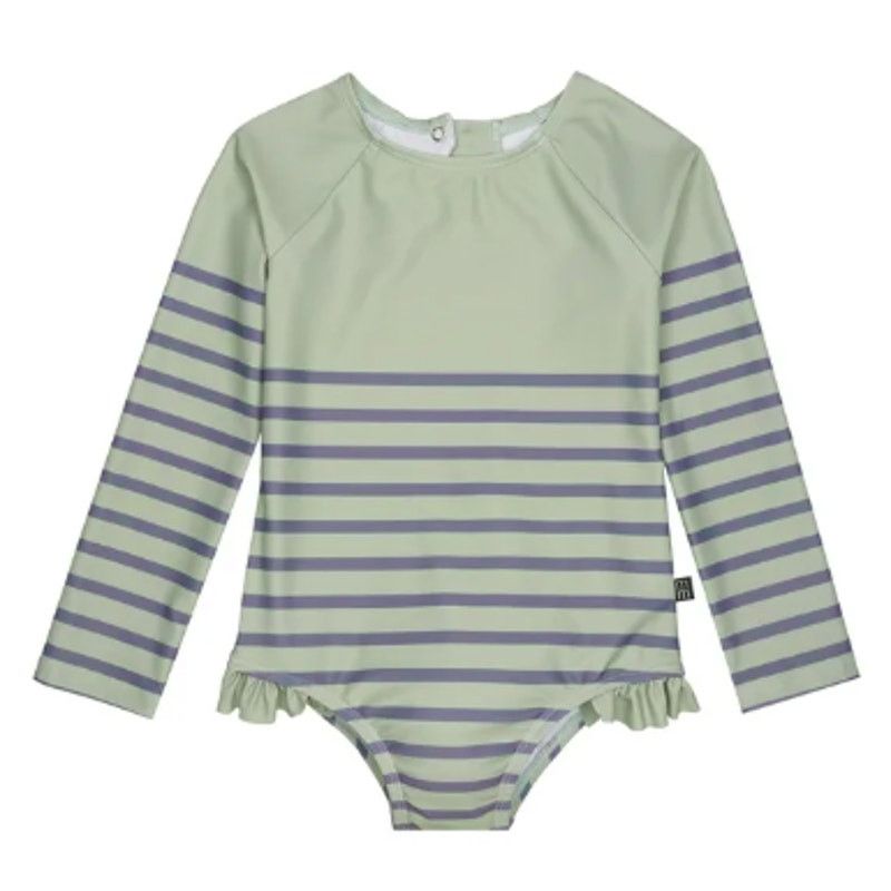Other NWT Gerber Modern Moments Baby Girl Long Sleeve Swimsuit 12M Size ONE SIZE - 3 Thumbnail
